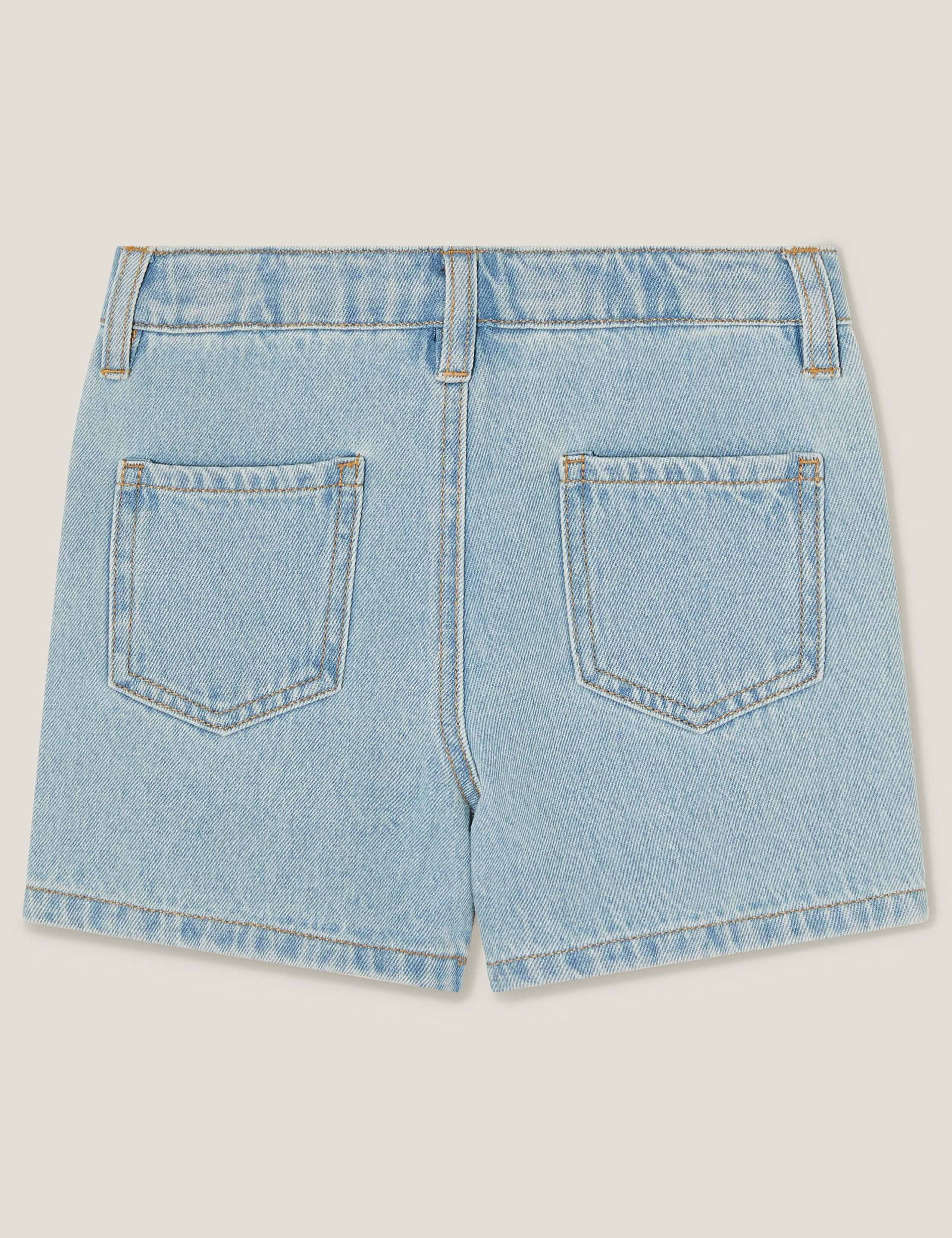 Denim Diamante Butterfly Shorts (3-15 Yrs) 3 of 3