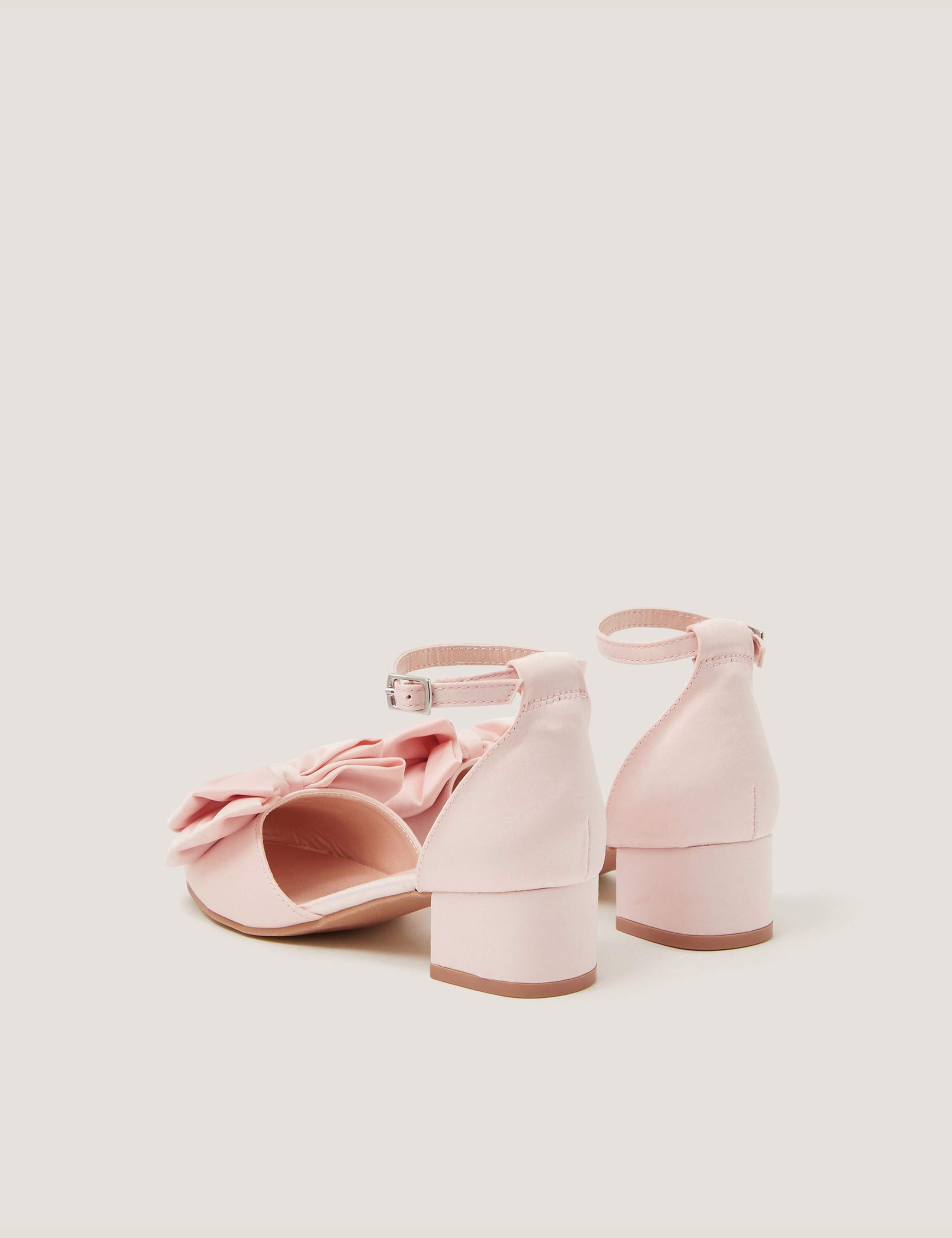 Kids' Satin Bow Heels (7 Small-4 Large) 3 of 3