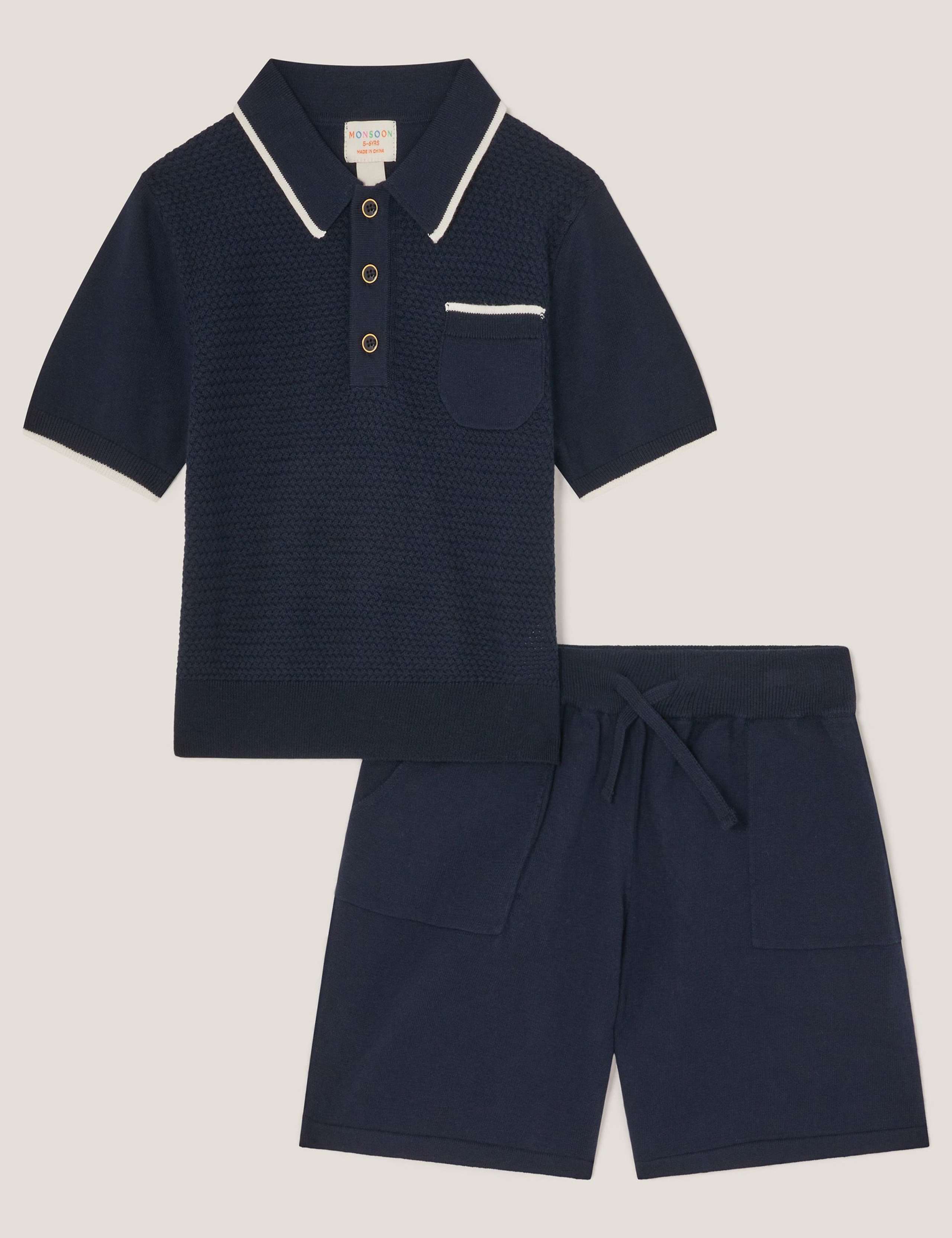 Pure Cotton Top & Bottom Outfit (18 Mths-13 Yrs) 1 of 3