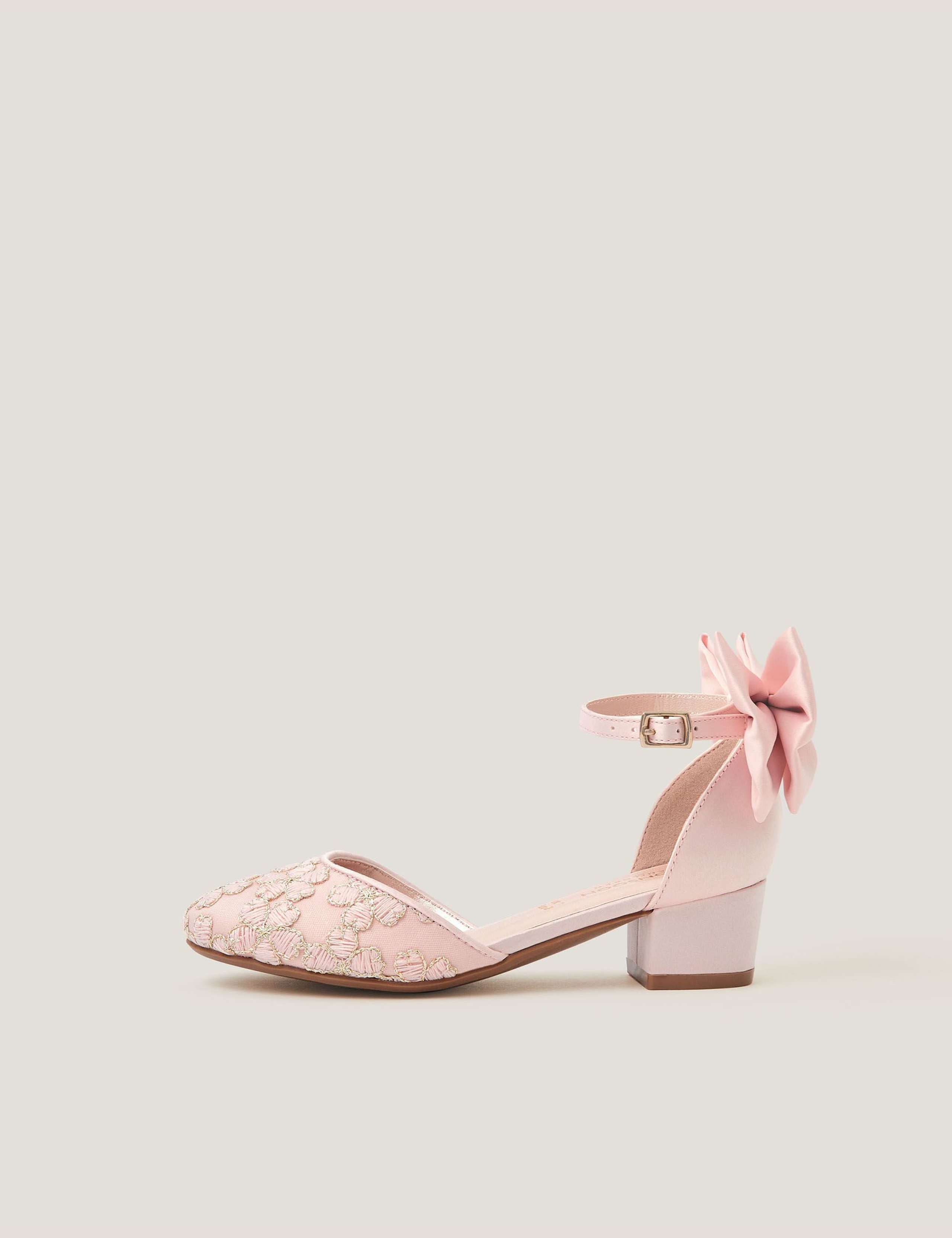 Kids' Flower Embroidered Party Shoes (7 Small-6 Large) 3 of 3