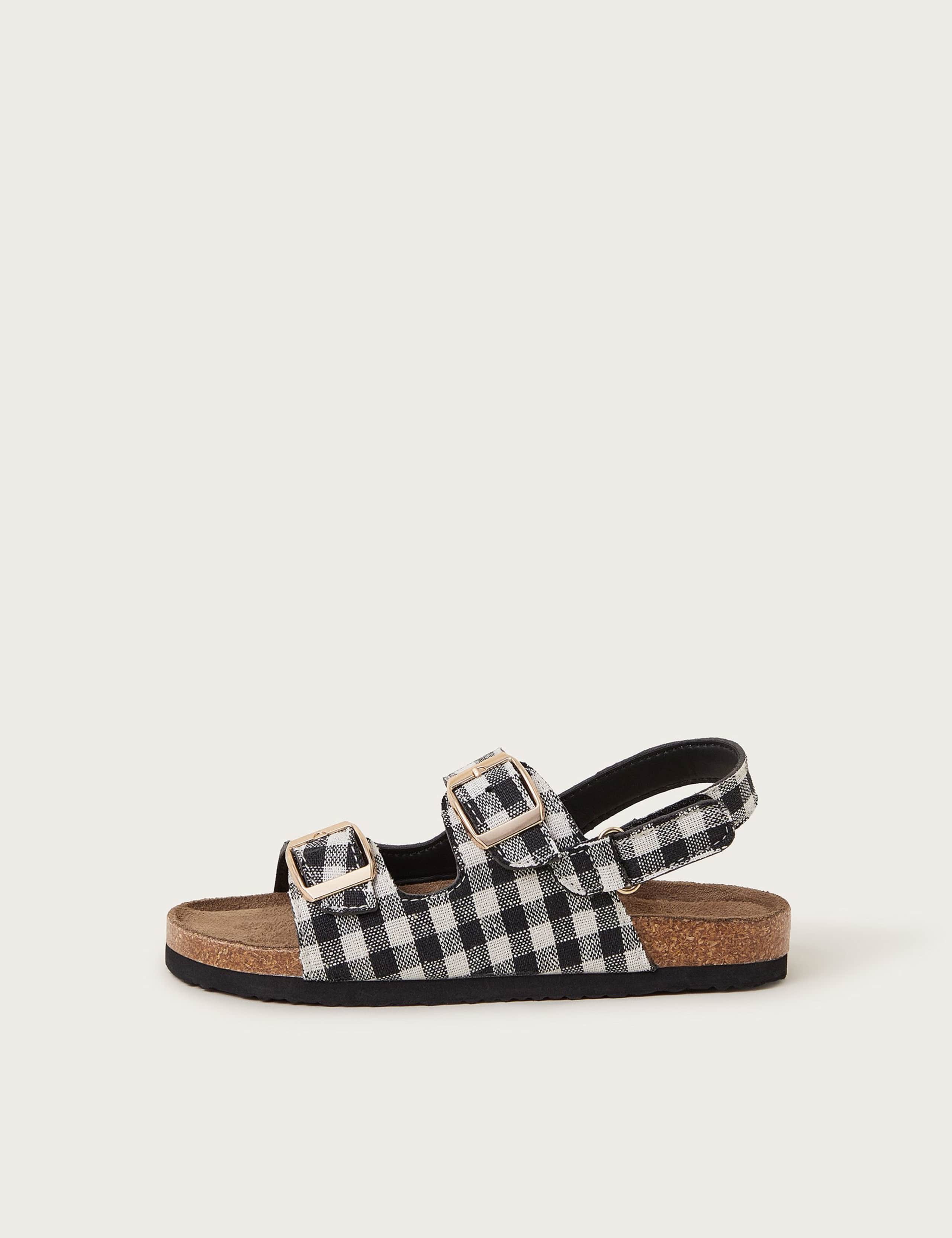Kids' Gingham Riptape Buckle Sandals (7 Small - 4 Large) 2 of 3