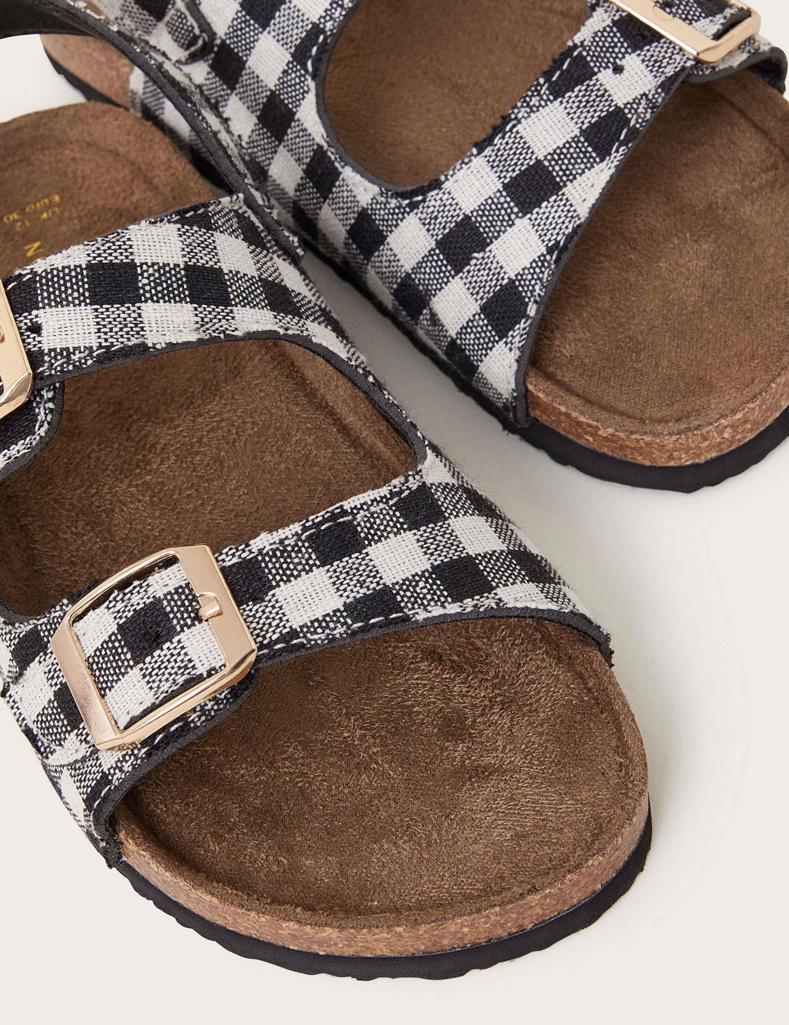 Kids' Gingham Riptape Buckle Sandals (7 Small - 4 Large) 3 of 3