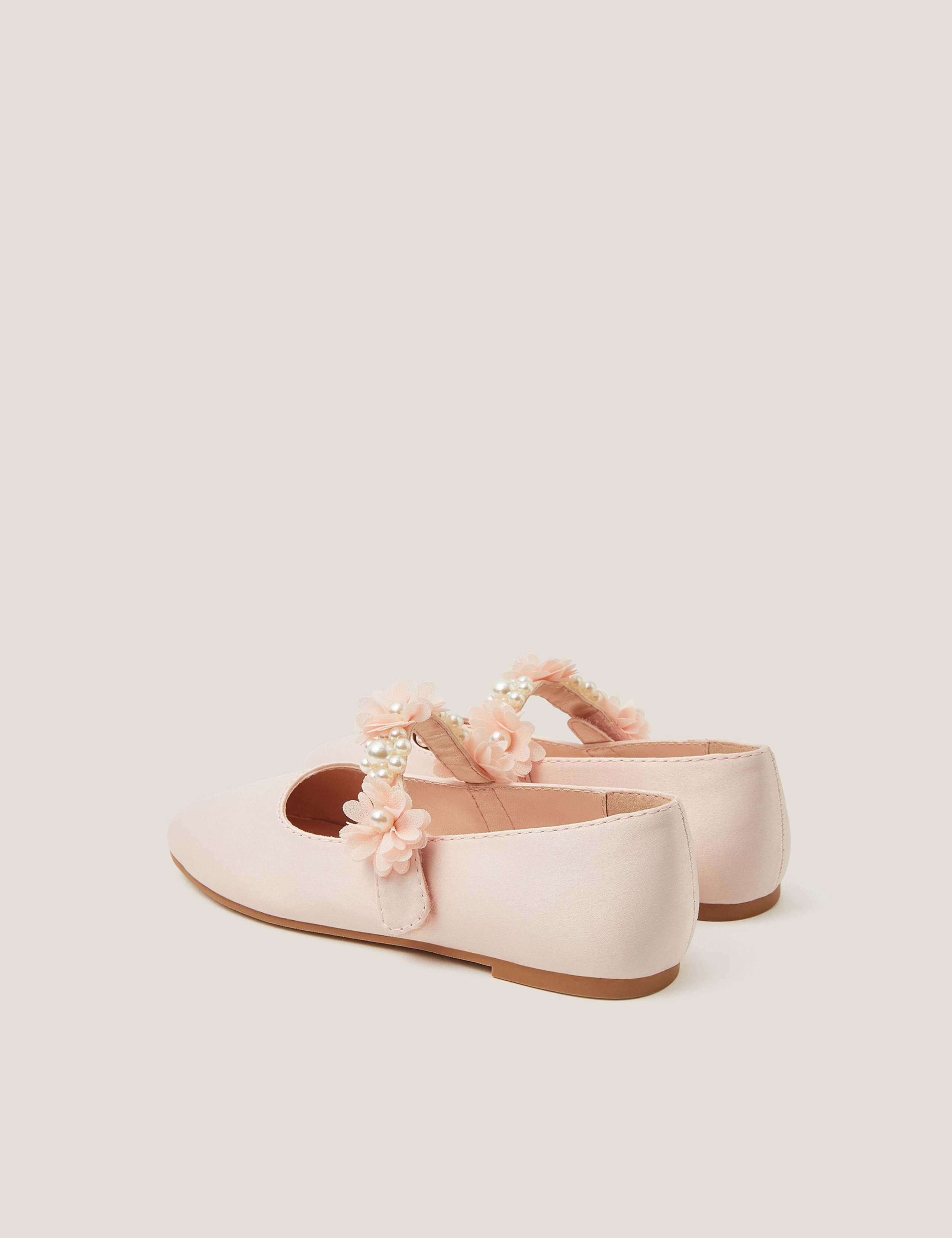 Kids' Pearl Flower Ballerina Shoes (7 Small-4 Large) 3 of 3