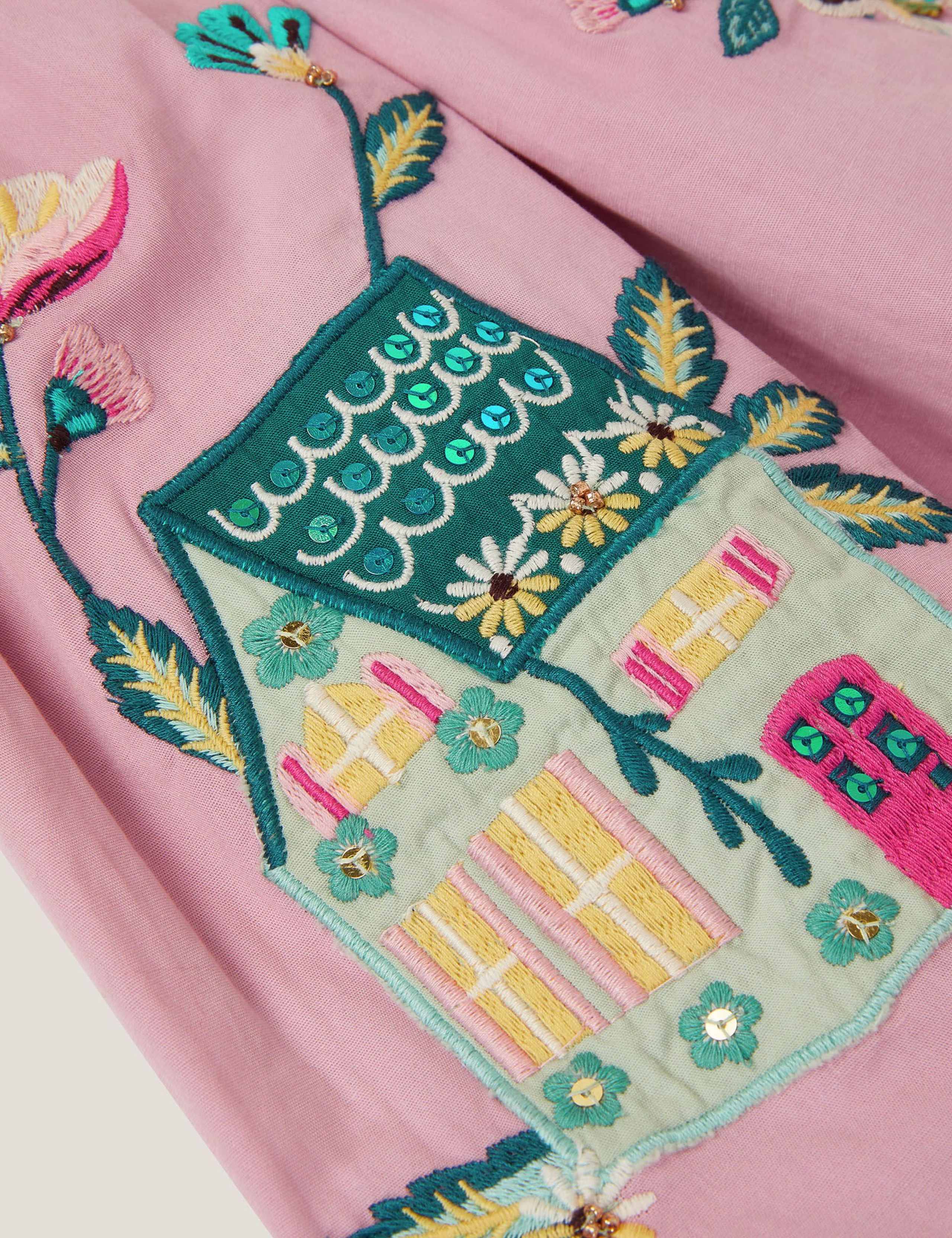 Pure Cotton Embroidered Skirt (3-13 Yrs) 4 of 4