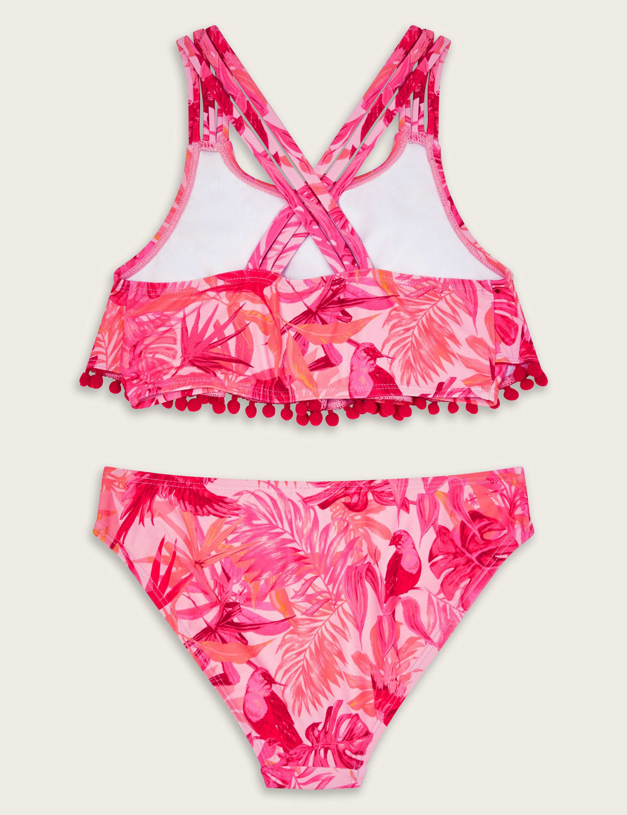 Floral Bird Print Frill Bikini (3-15 Yrs) 2 of 3