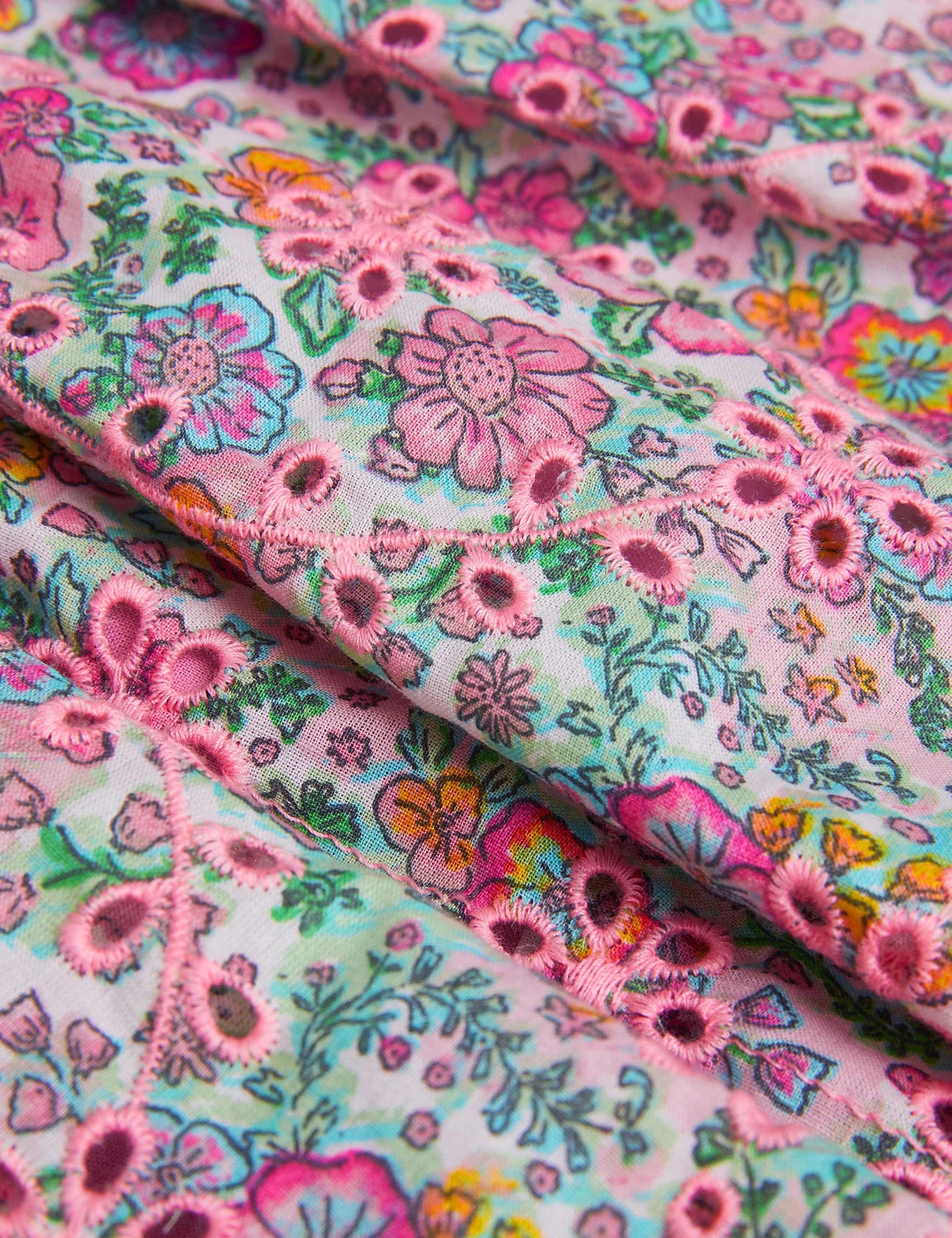 Pure Cotton Floral Broderie Skort (3-13 Yrs) 3 of 3