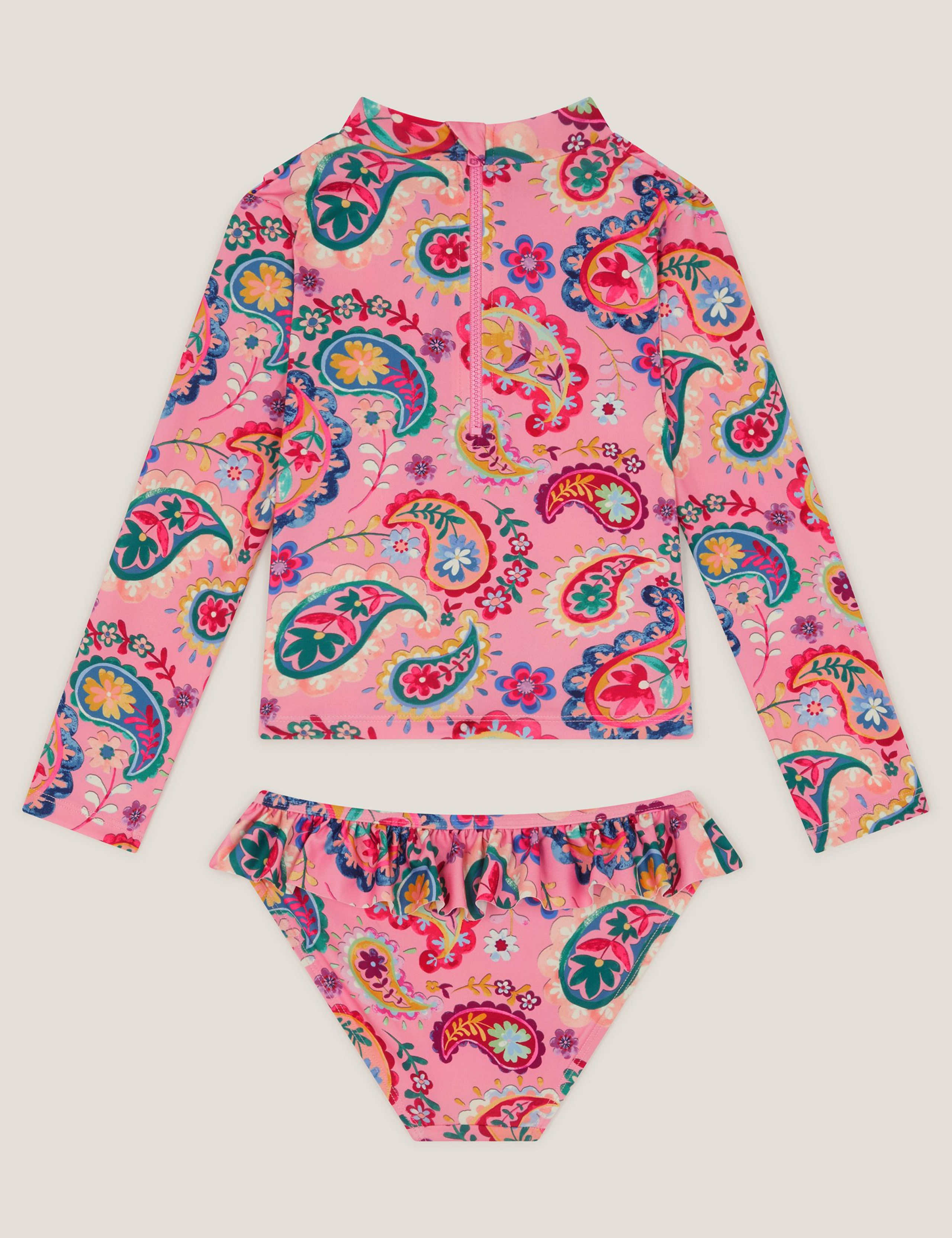 2 Piece Paisley Long Sleeve Swim Set (3-13 Yrs) 3 of 3