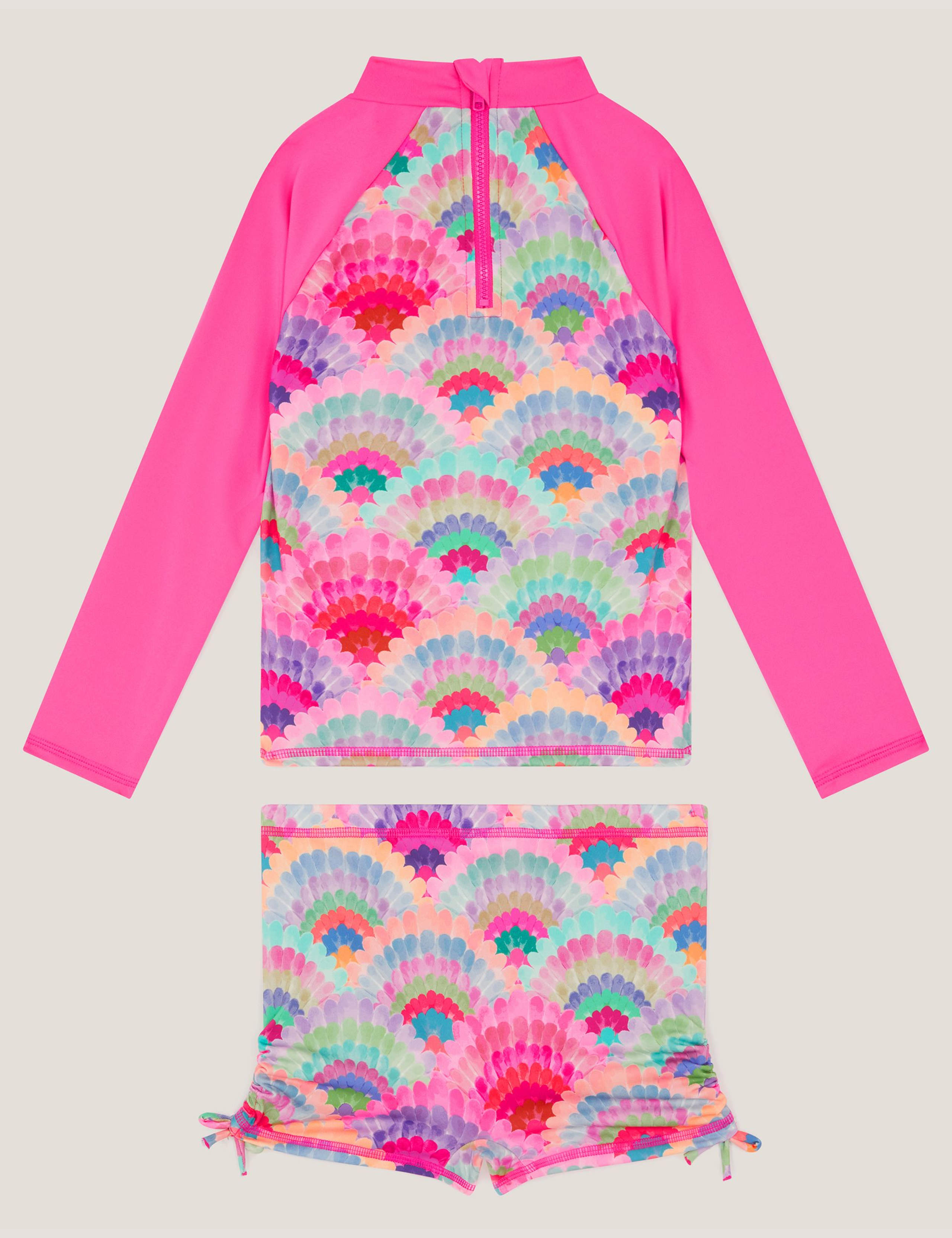 2 Piece Shell Print Long Sleeve Swim Set (3-15 Yrs) 2 of 3