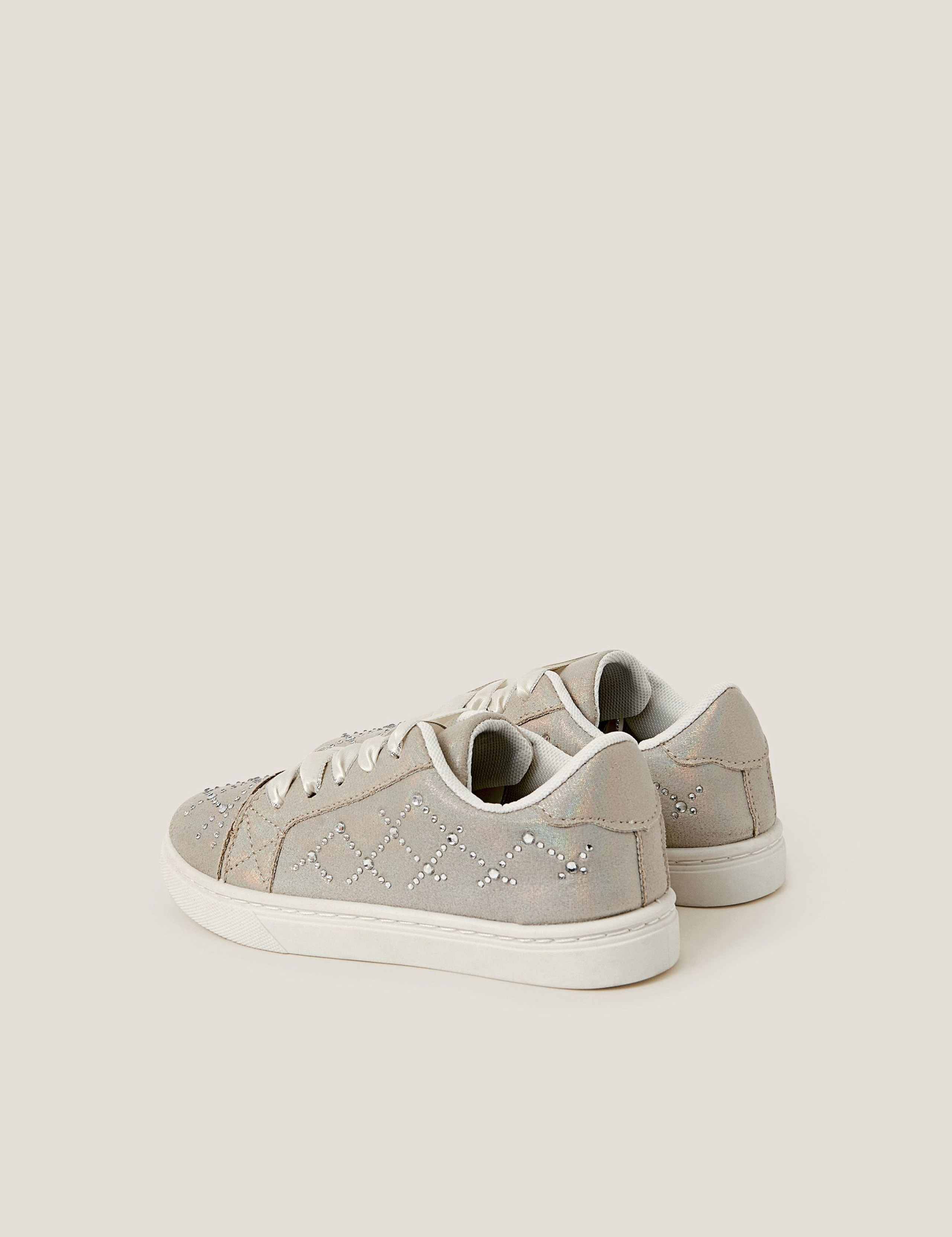 Kids' Diamante Trainers (7 Small - 4 Large) 2 of 3