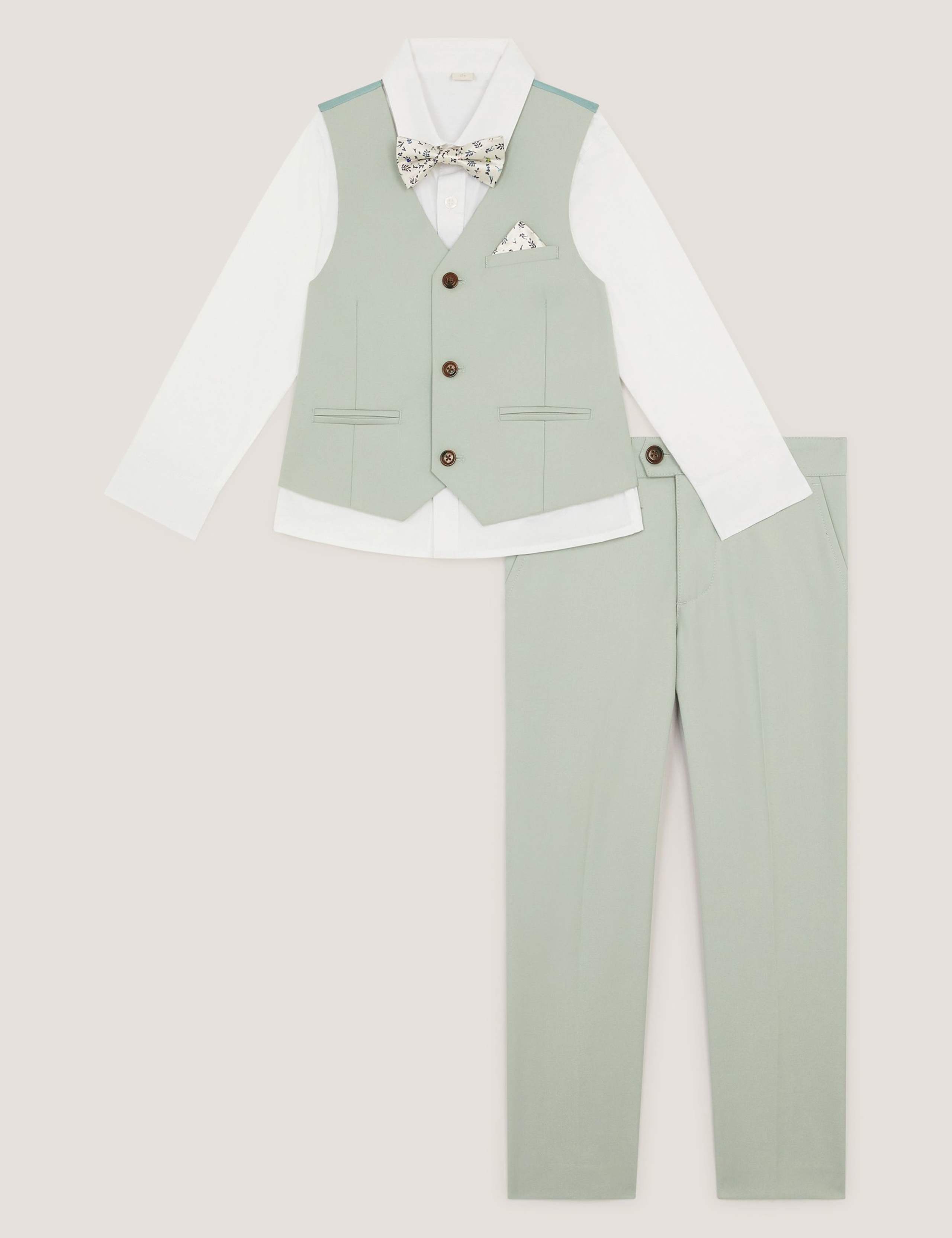 4pc Suit & Bow Tie (0-12 Yrs) 2 of 4