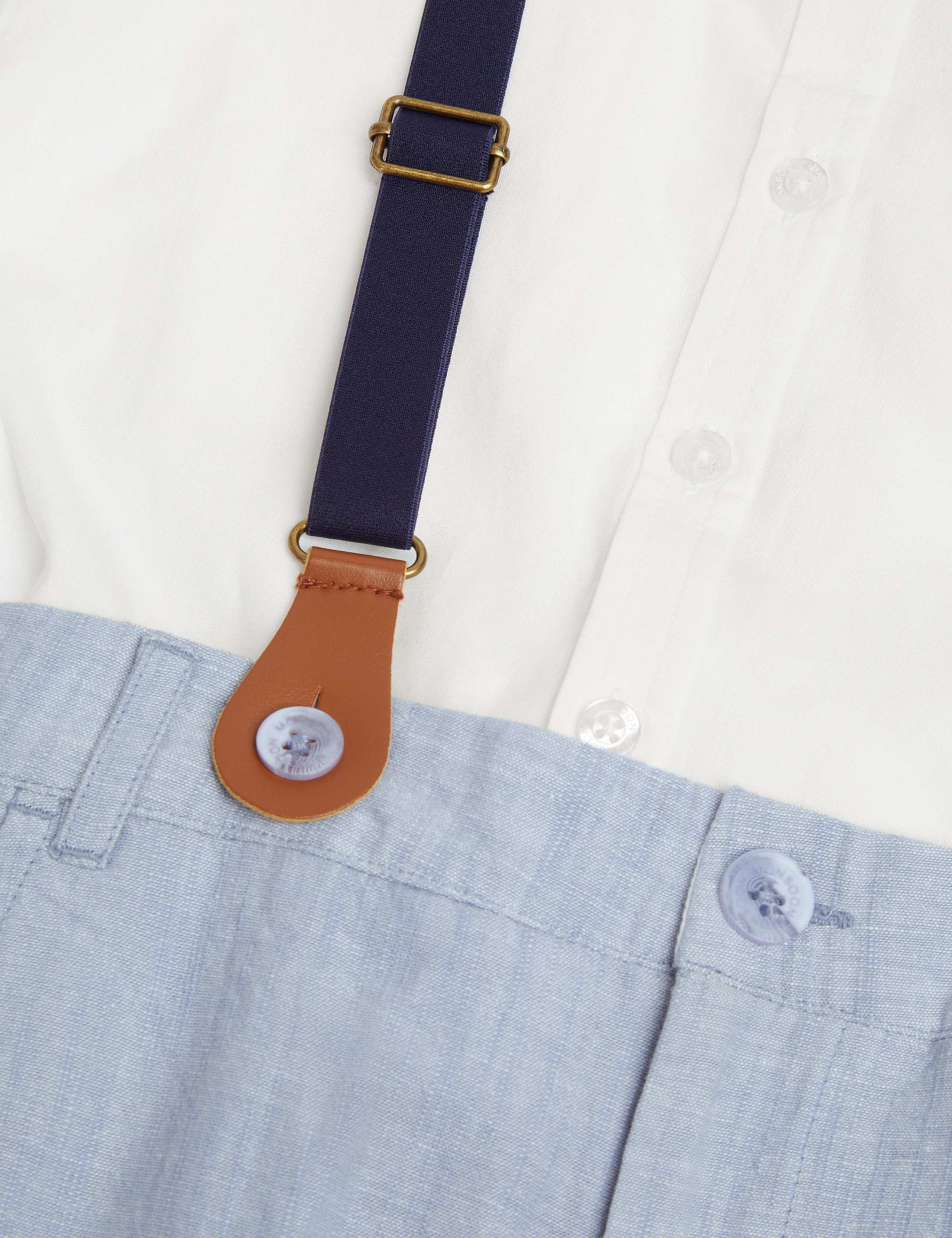 4 Piece Braces Shirt & Trousers Suit Set (6 Mths-13 Yrs) 3 of 3