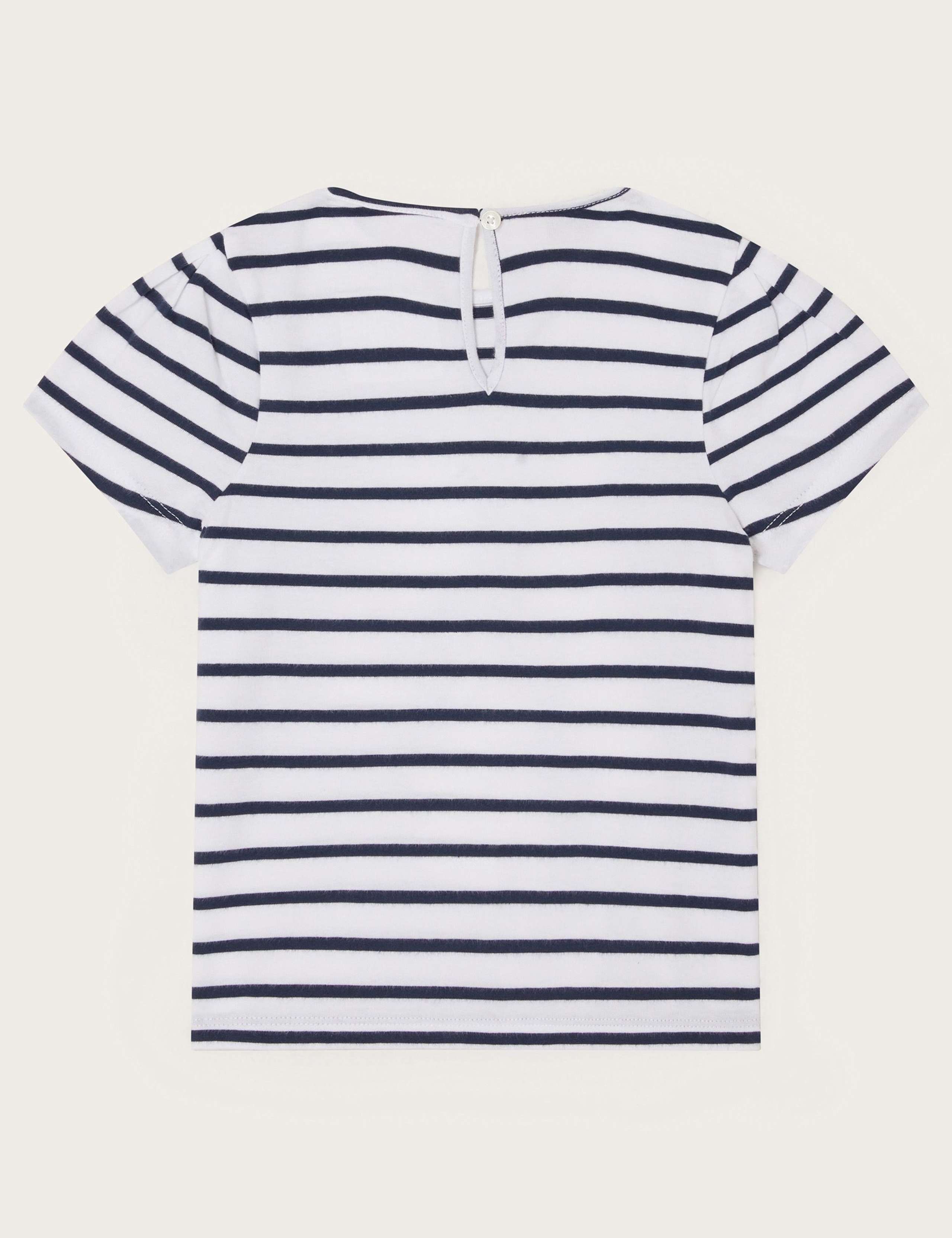 Pure Cotton Striped T-Shirt (3-13 Yrs) 2 of 3