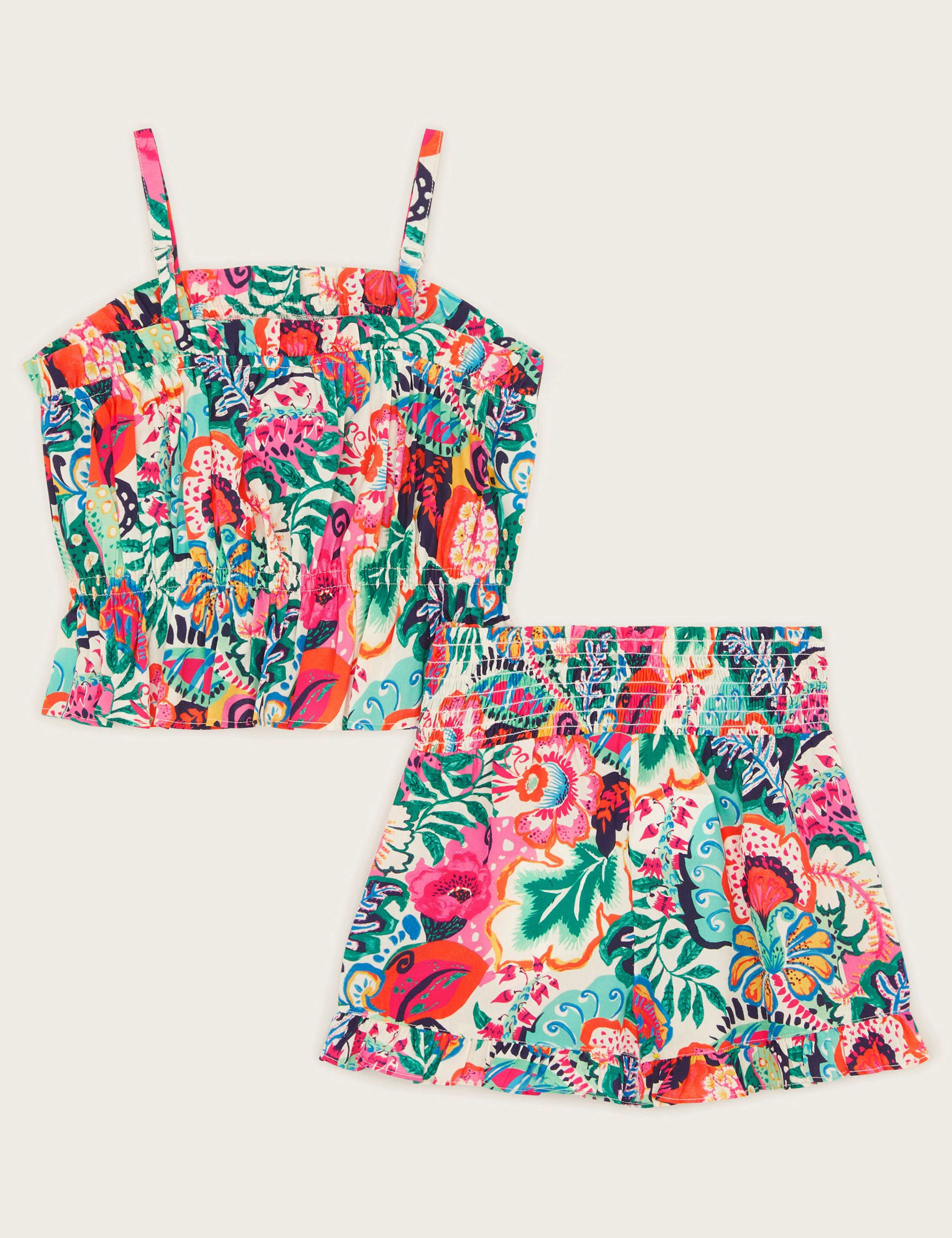 2pc Floral Frill Top & Shorts Set (3-15 Yrs) 2 of 3