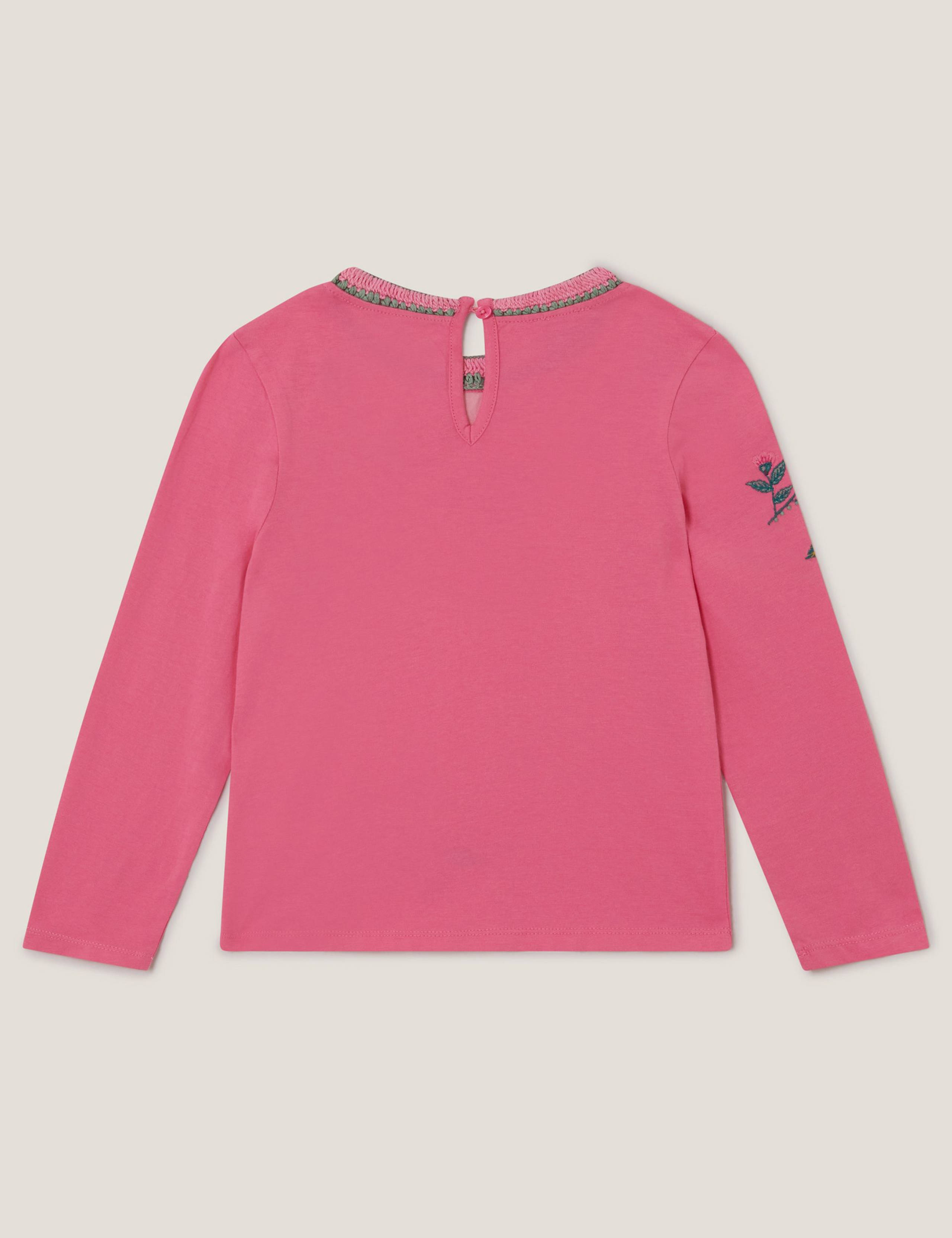 Pure Cotton Floral Embroidered Top (3-13 Yrs) 3 of 3