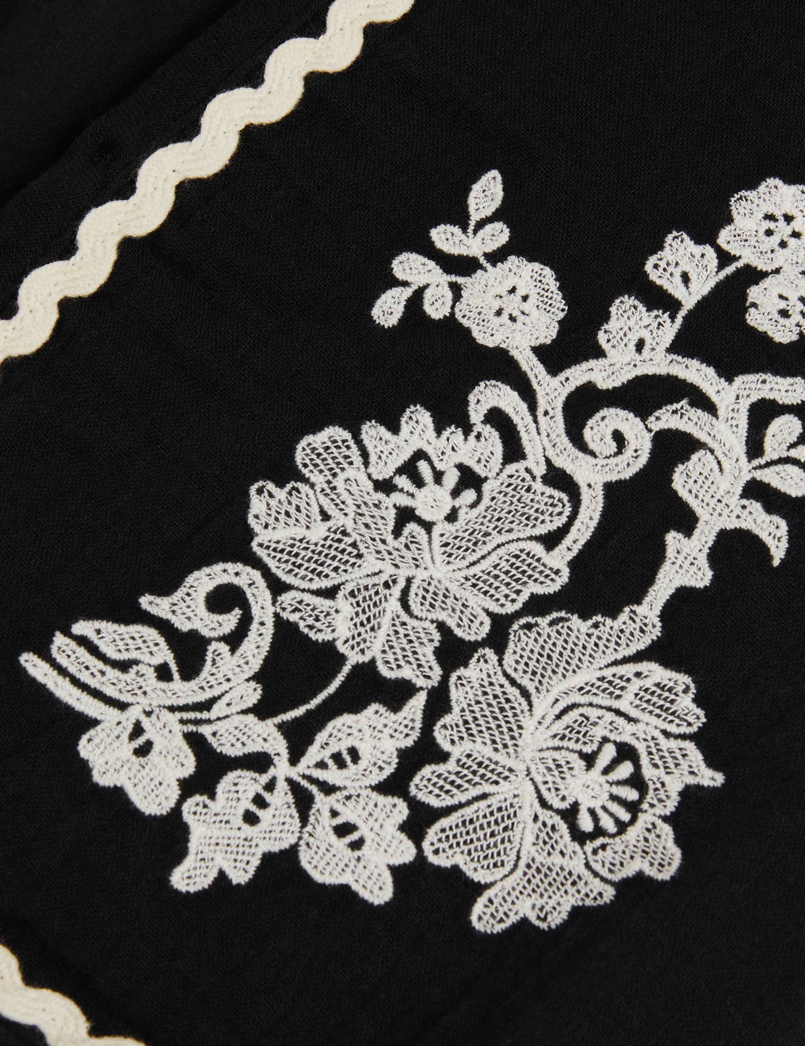 Pure Cotton Floral Embroidered Waistcoat (7-15 Years) 3 of 3