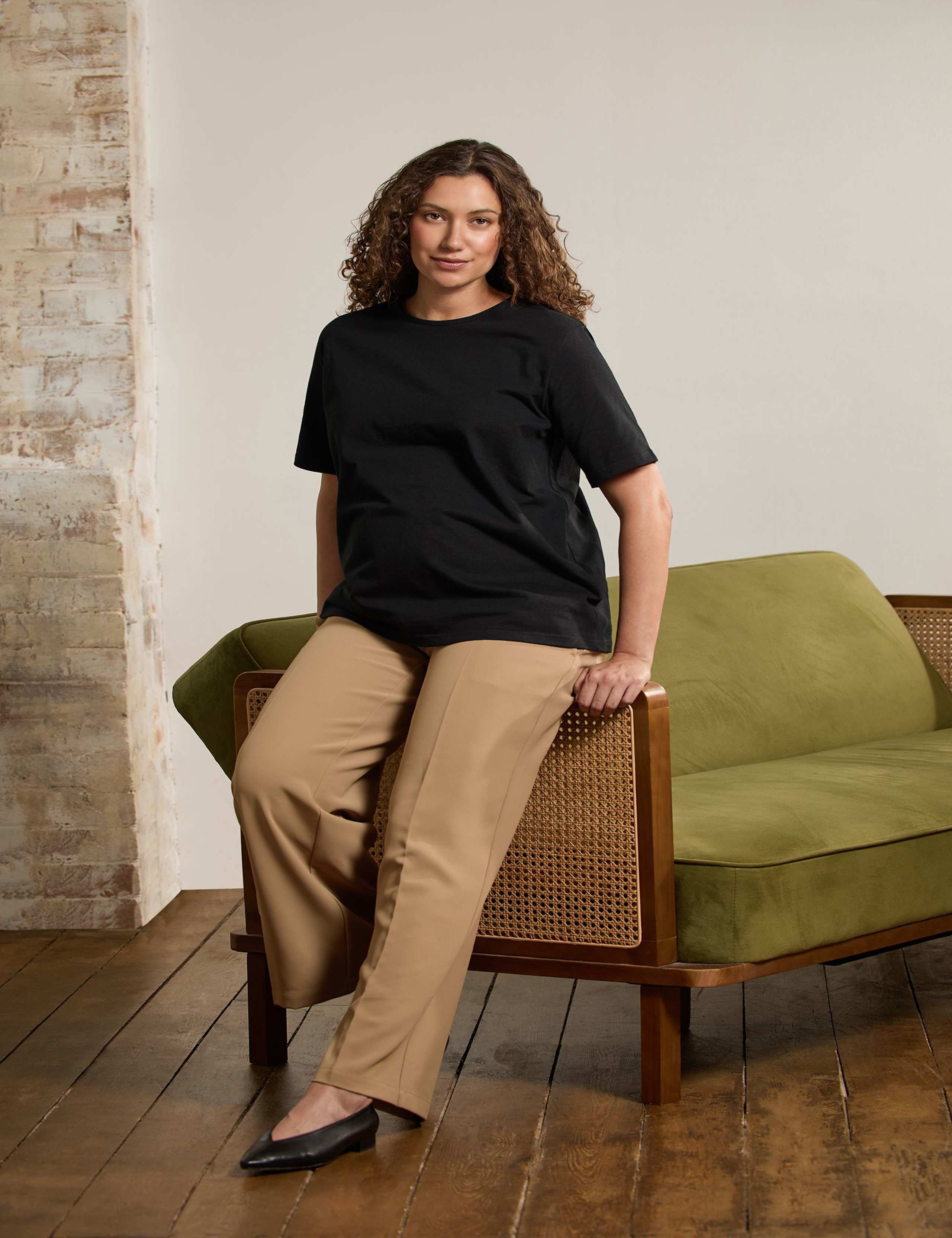 Maternity Wide Leg Trousers 1 of 7