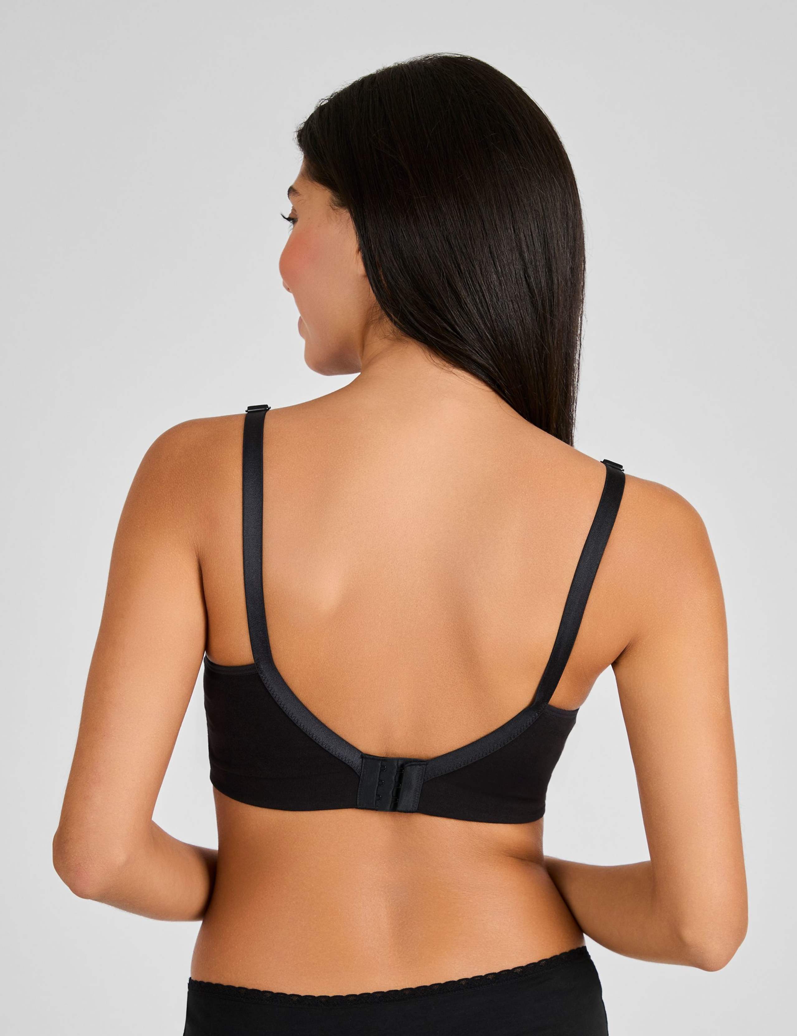 Lace Trim Seamless Maternity Nursing Bra 2 of 5