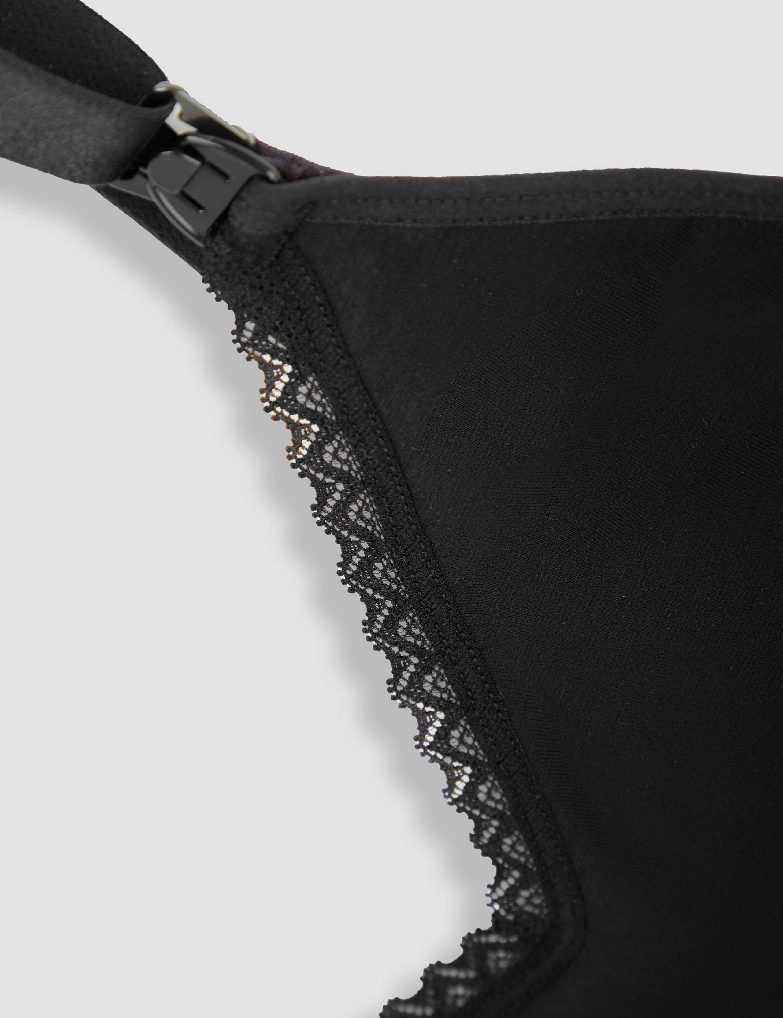 Lace Trim Seamless Maternity Nursing Bra 4 of 5