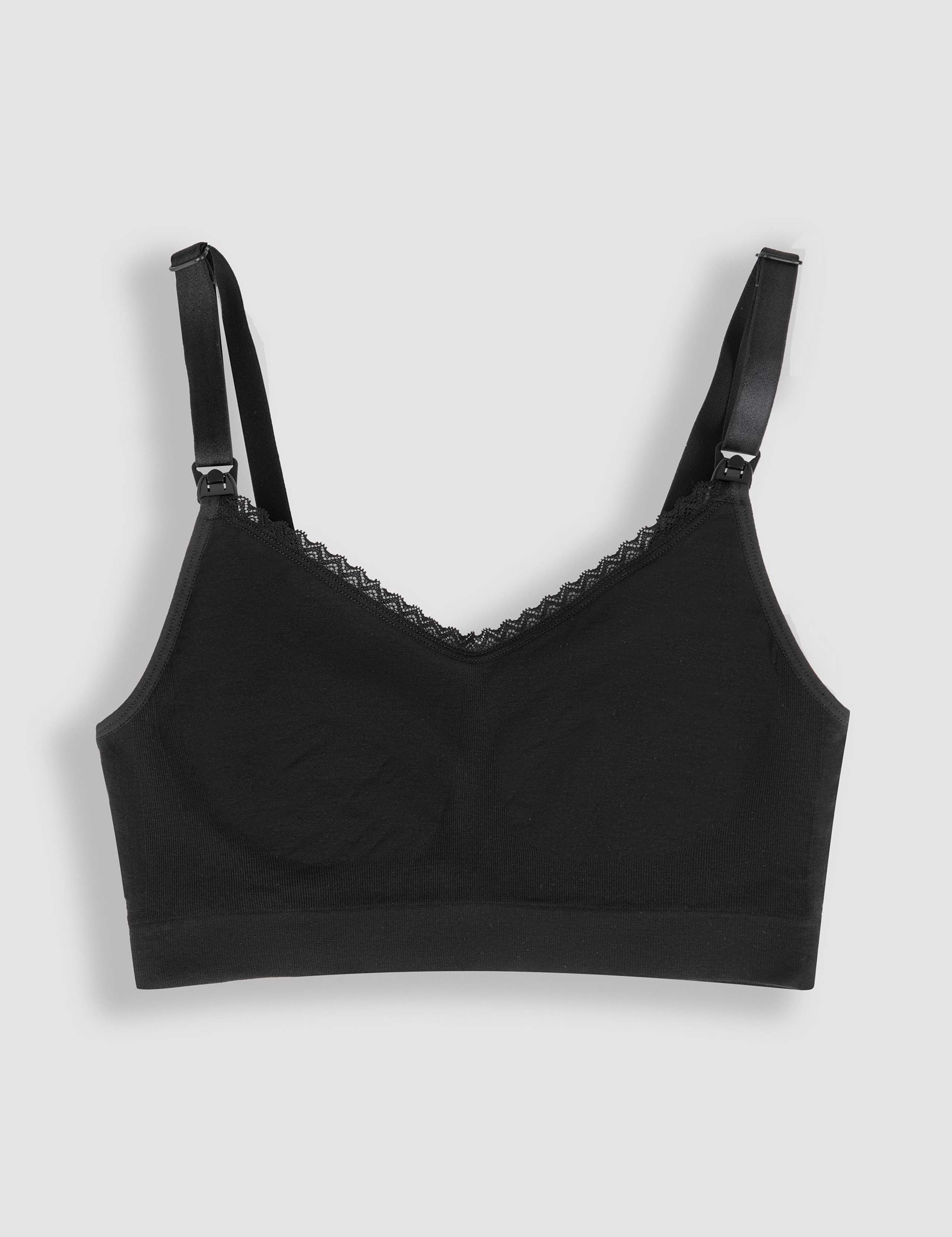 Lace Trim Seamless Maternity Nursing Bra 5 of 5