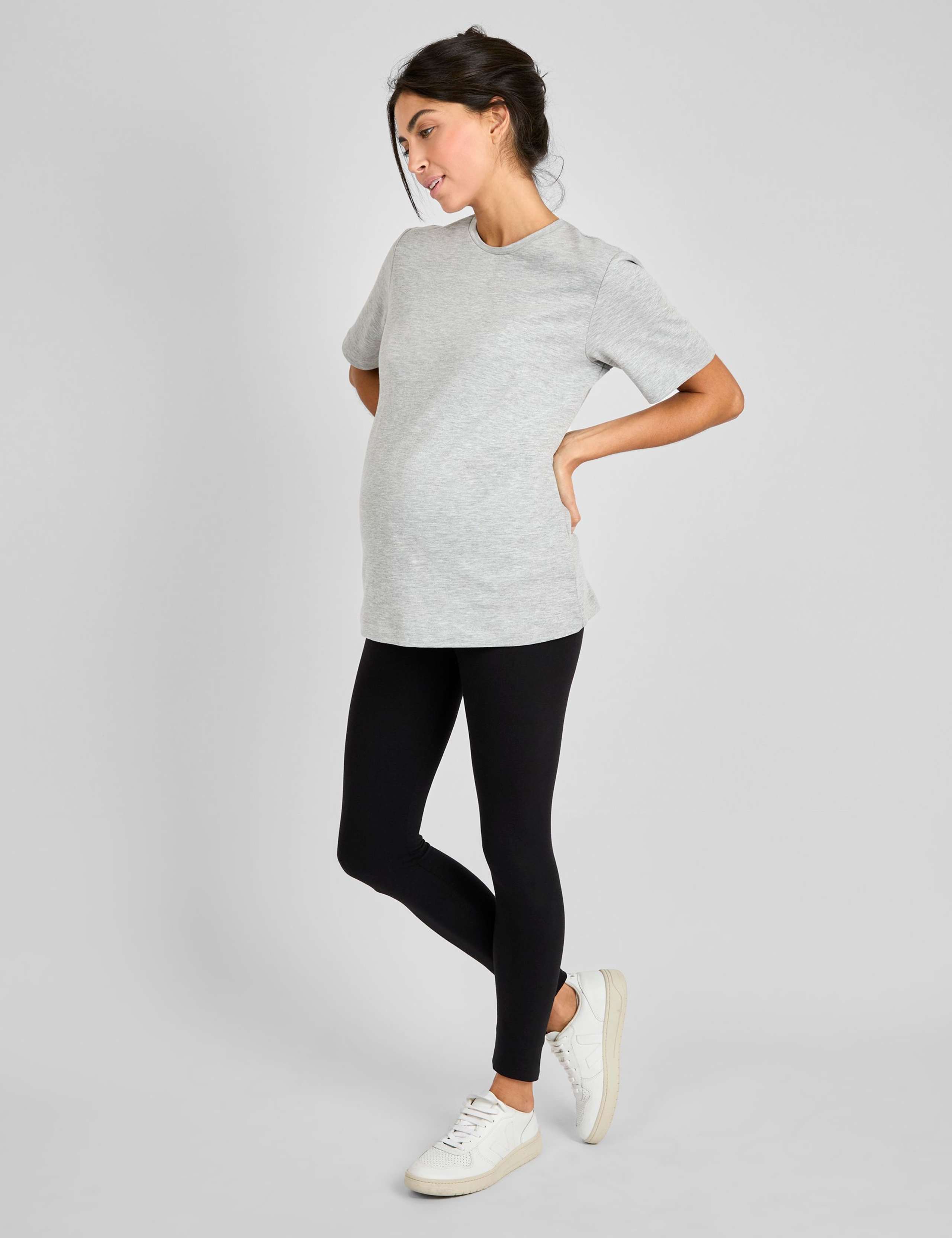 Maternity Pure Cotton Oversized T-Shirt 2 of 4