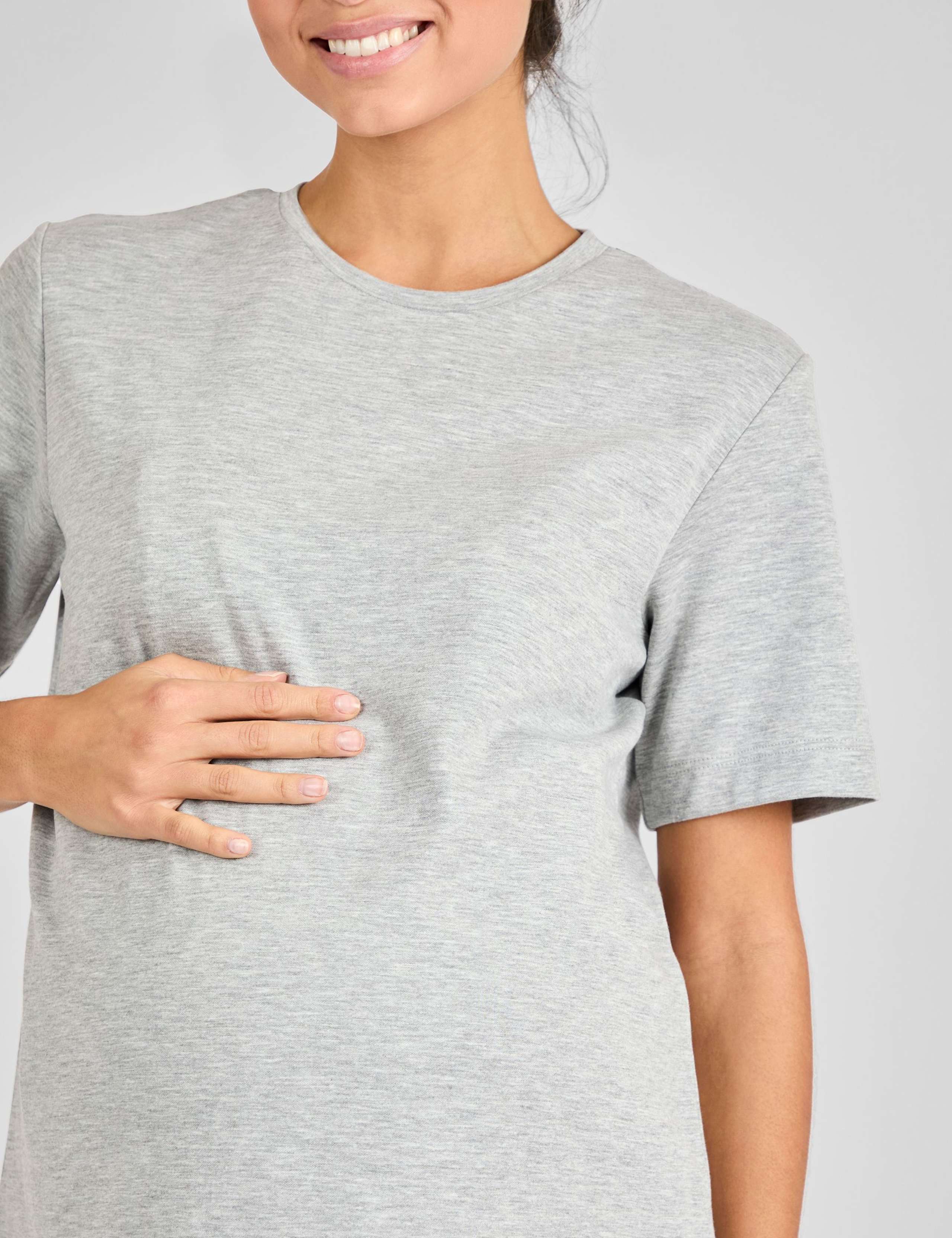 Maternity Pure Cotton Oversized T-Shirt 4 of 4