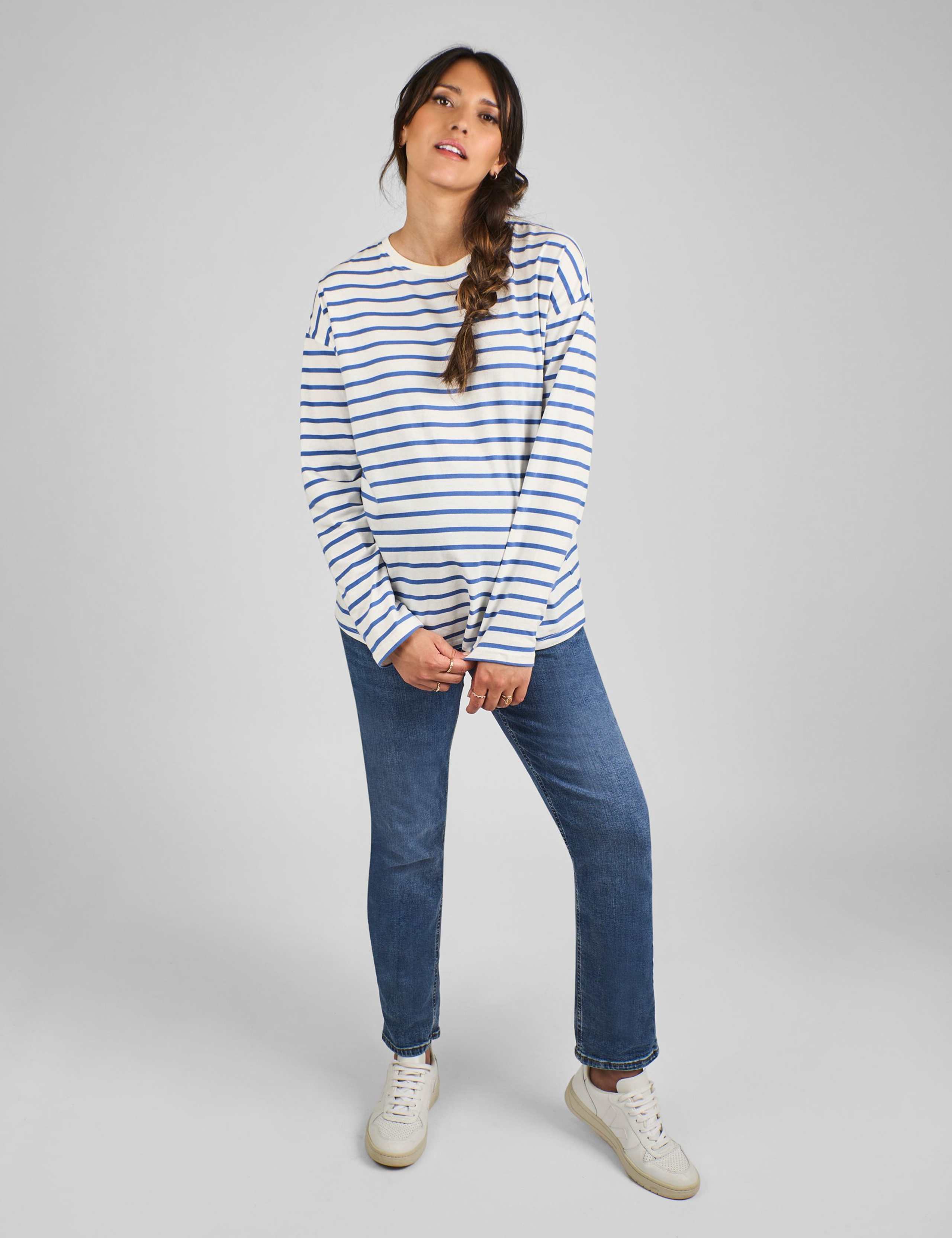 Maternity Pure Cotton Striped Top 3 of 4