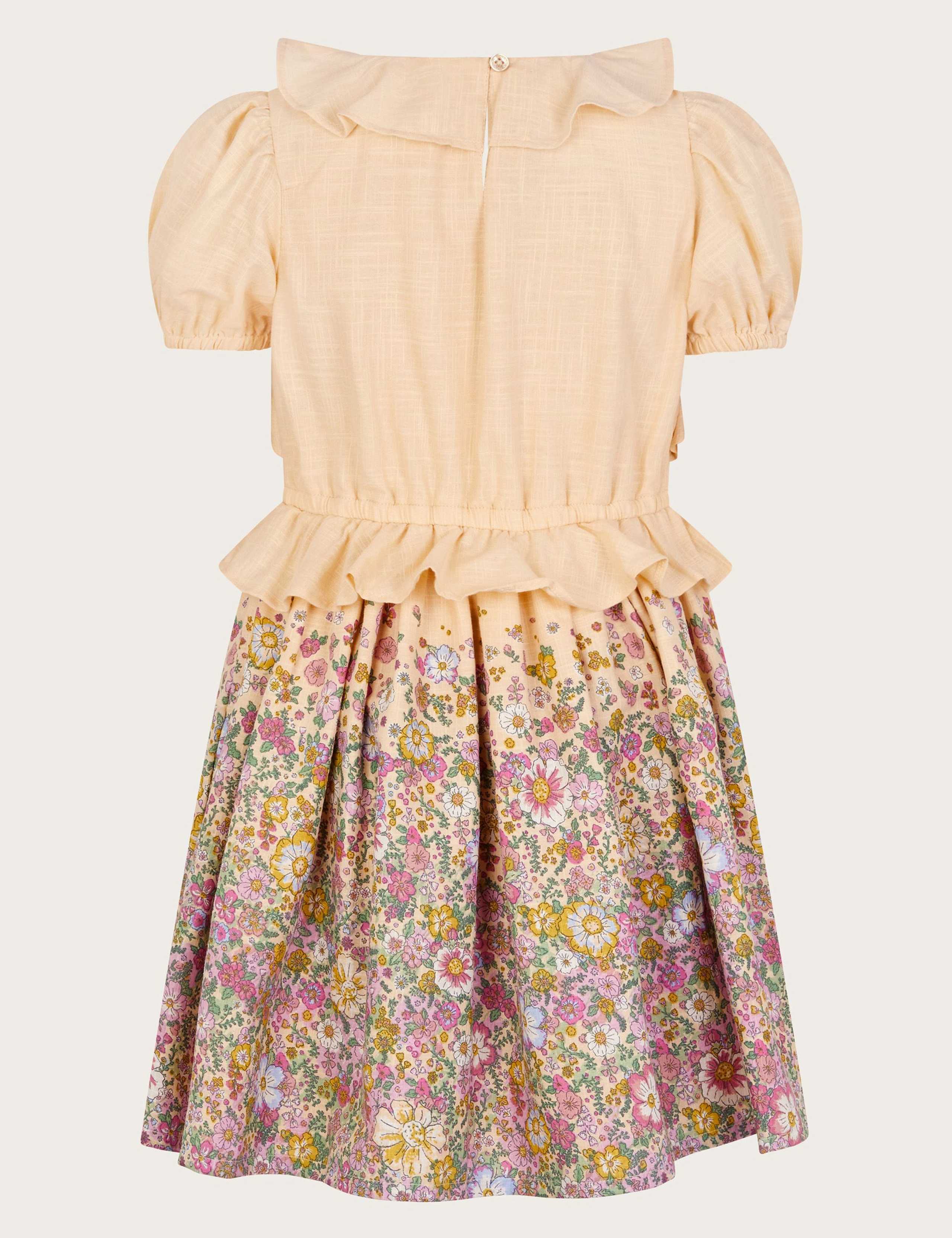 Pure Cotton Patterned Dress (3-15 Yrs) 3 of 4