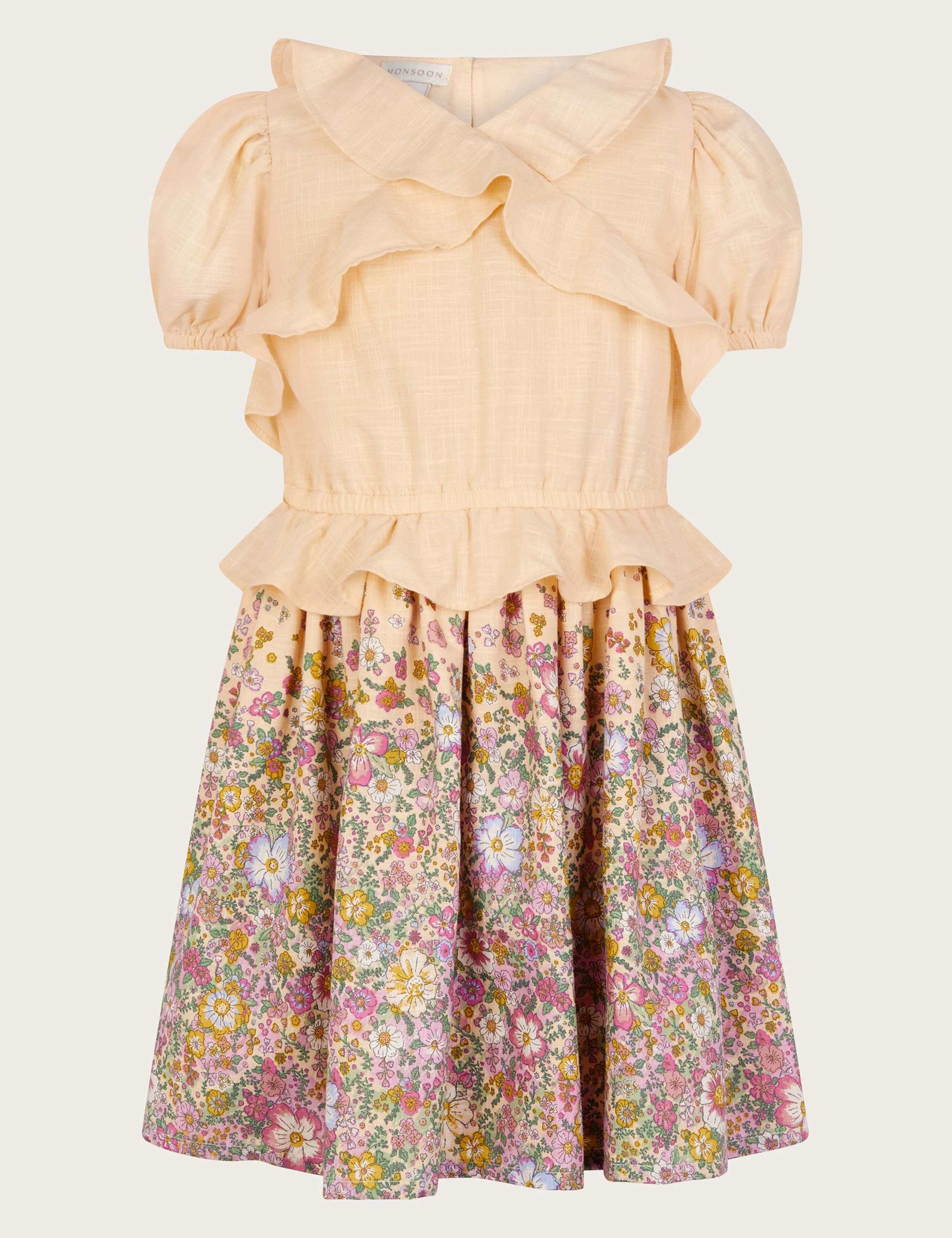 Pure Cotton Patterned Dress (3-15 Yrs) 2 of 4
