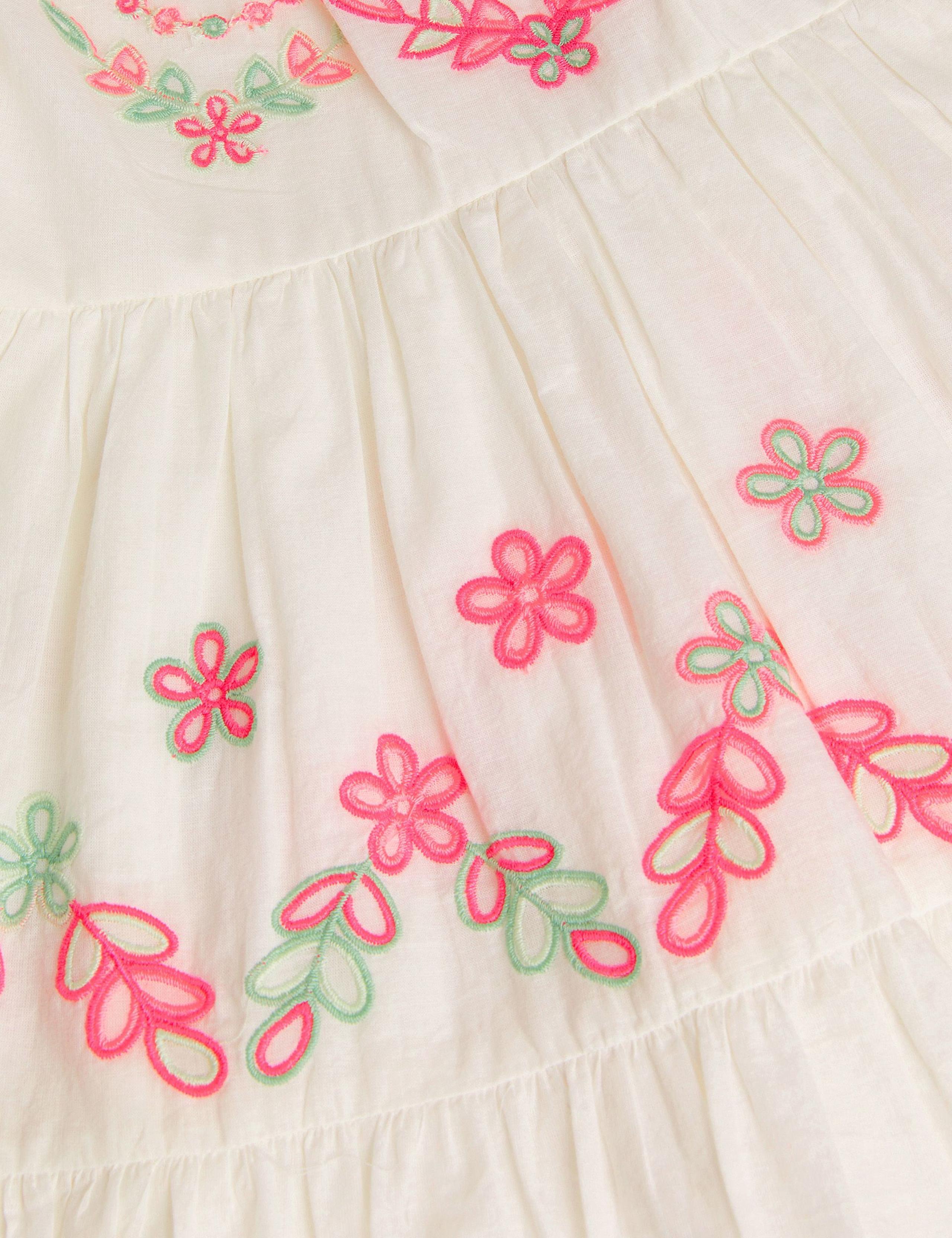 Pure Cotton Broderie Dress (3-13 Yrs) 3 of 3