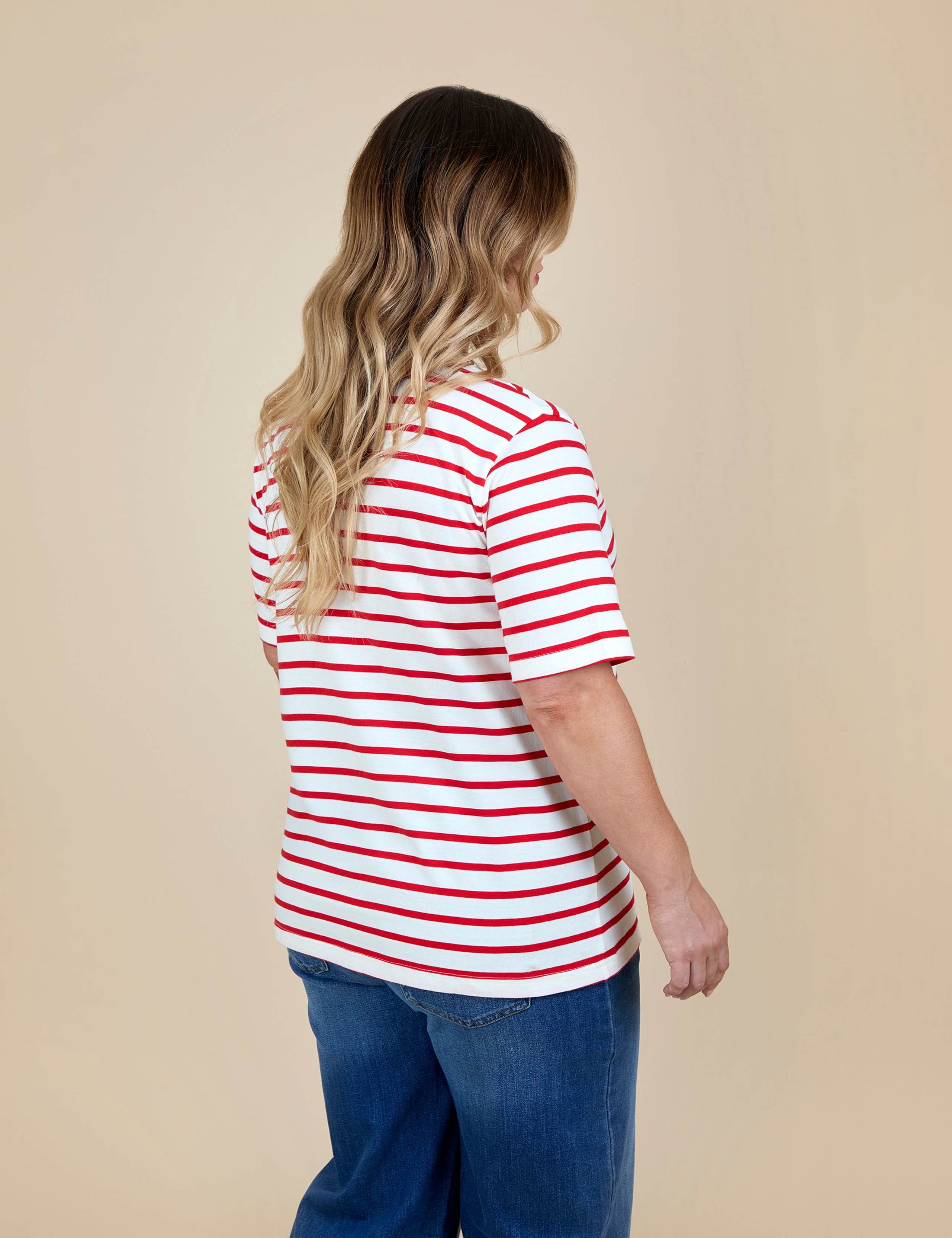 Maternity Pure Cotton Striped T-Shirt 4 of 5
