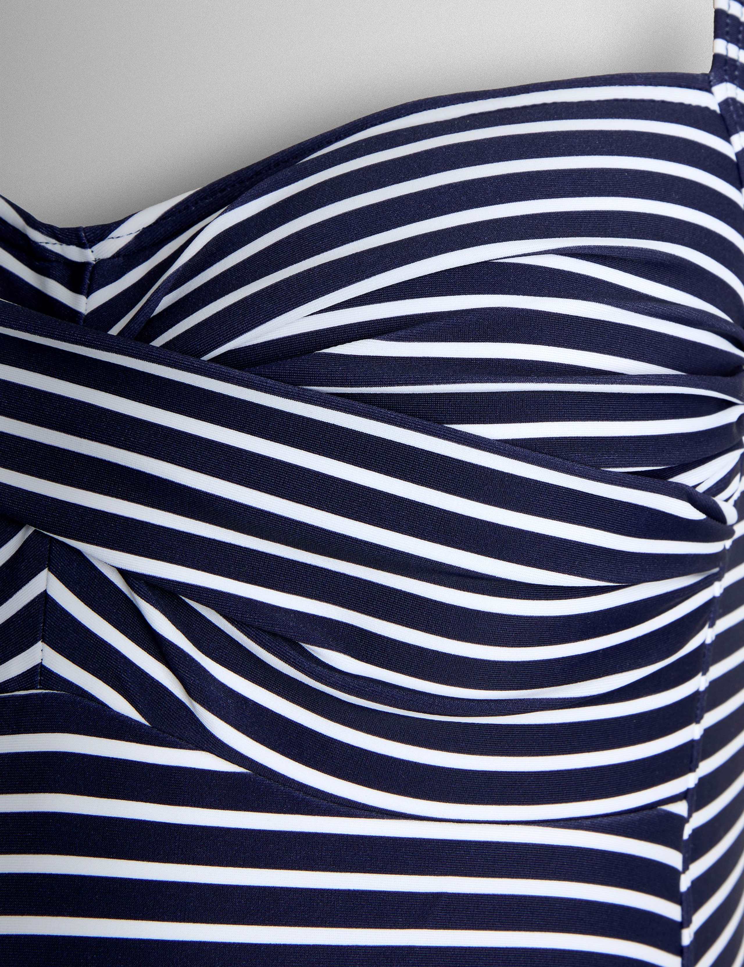 Maternity Striped Twist Front Swimsuit 5 of 6