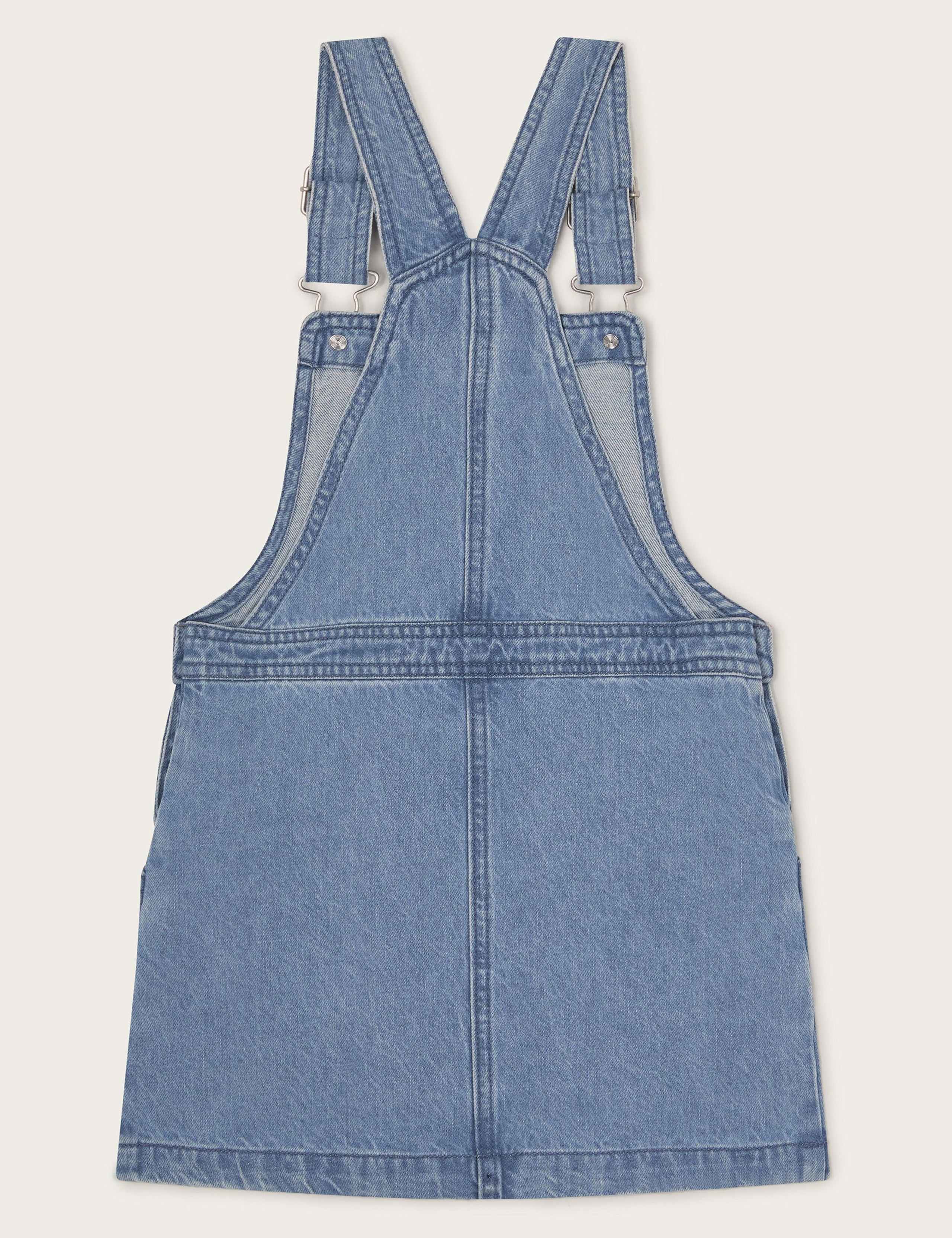 Denim Patterned Pinafore (3-13 Yrs) 2 of 3