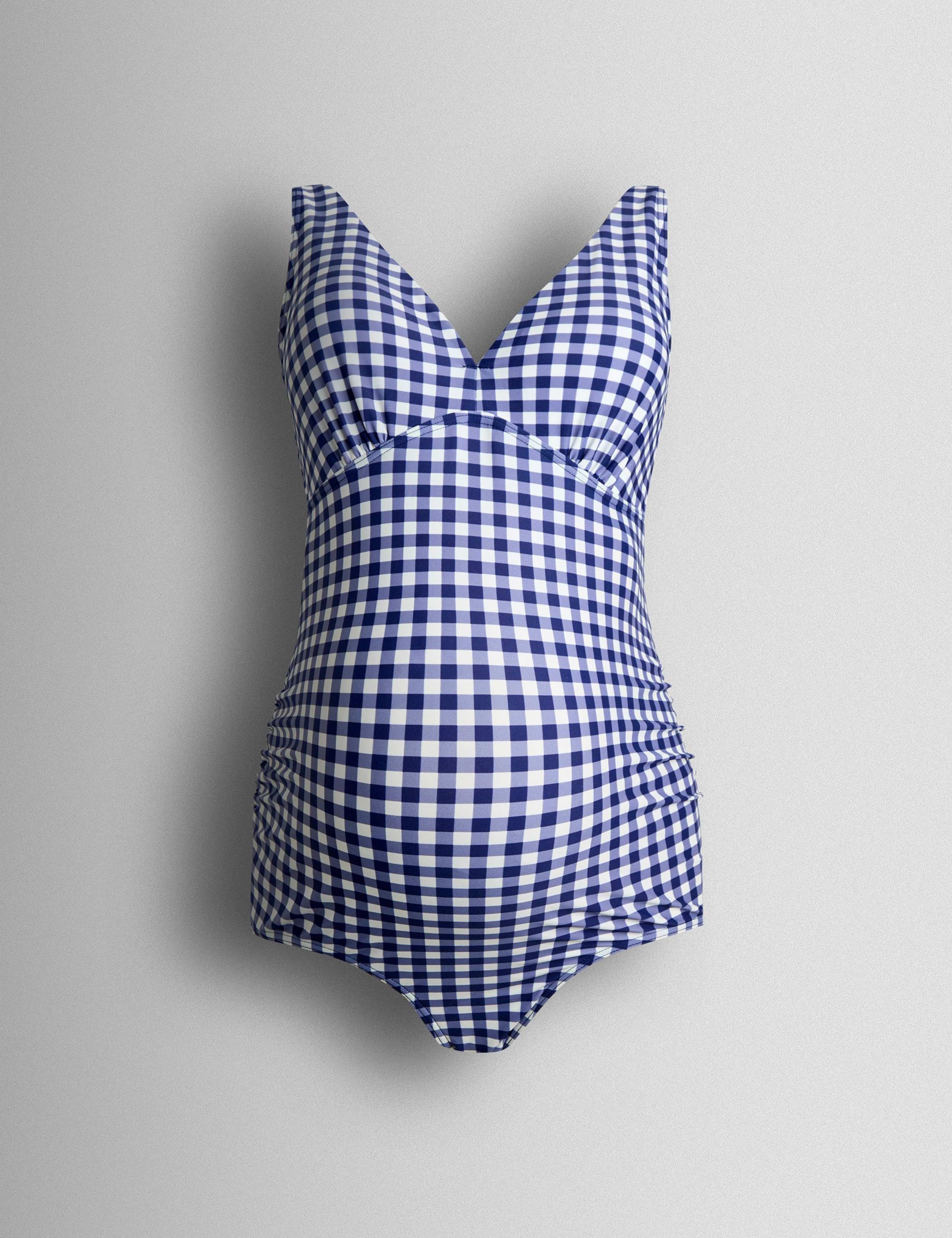 Maternity Gingham V-Neck Swimsuit 4 of 6