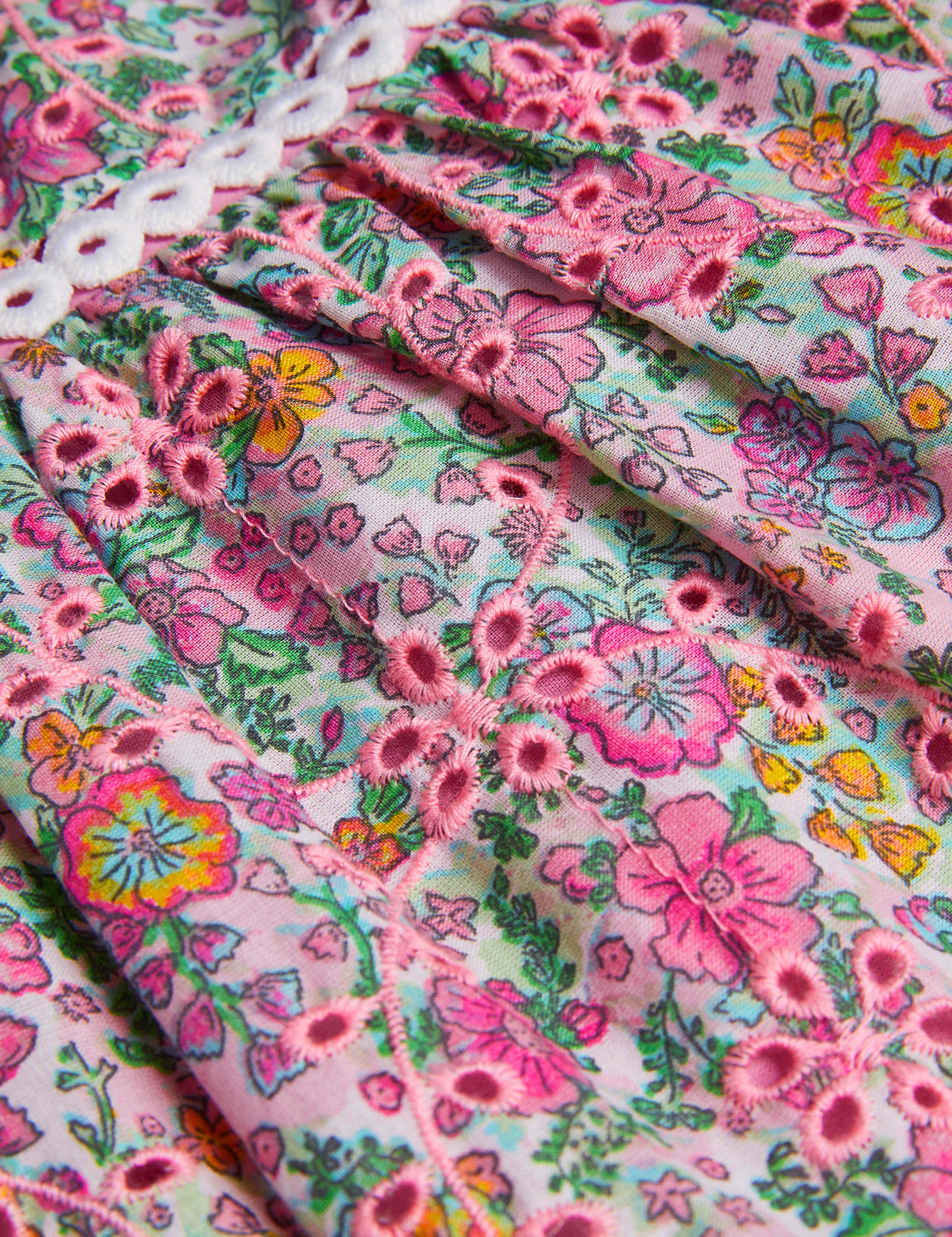 Pure Cotton Floral Dress (3-15 Yrs) 3 of 3