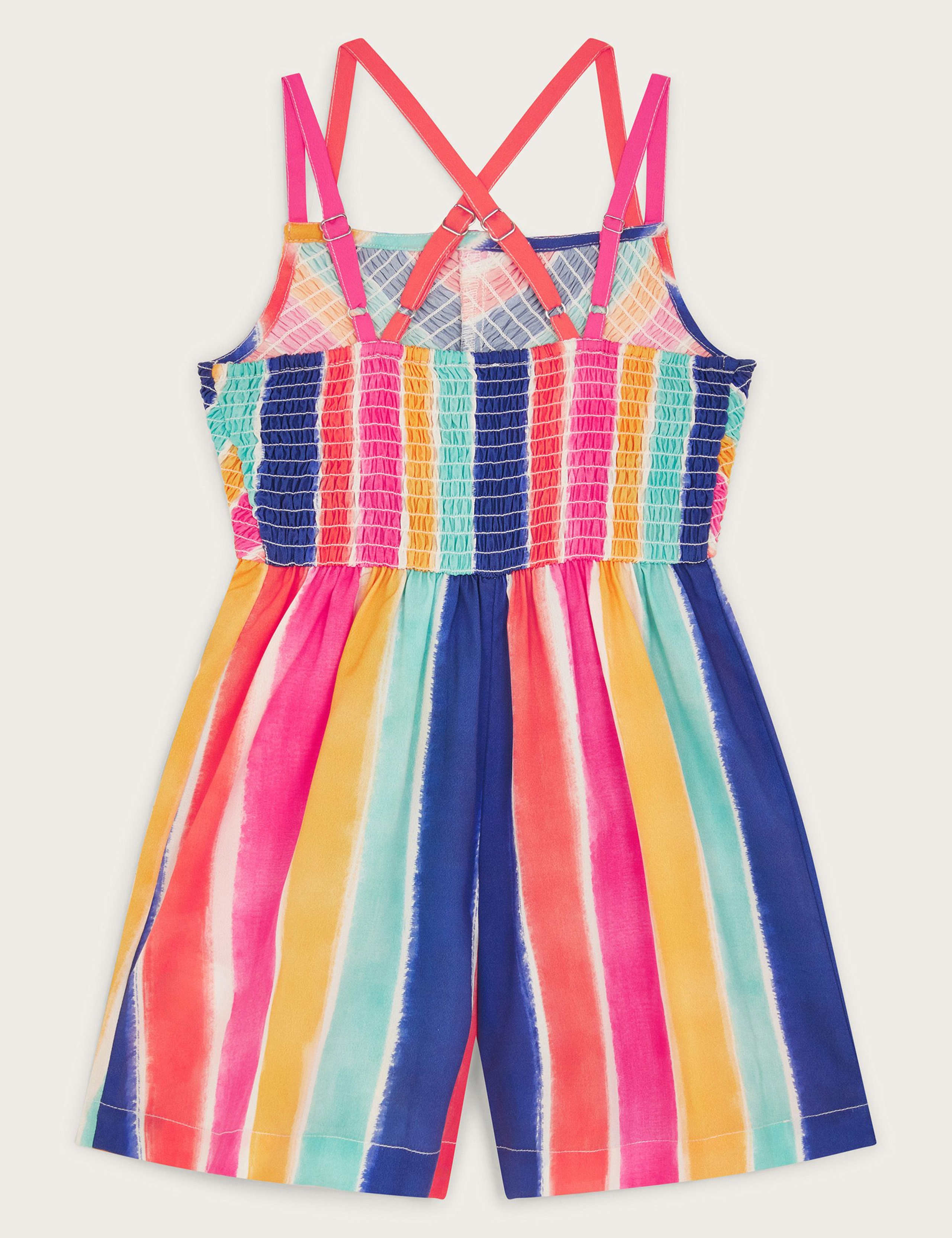 Striped Strappy Shirred Playsuit (3-13 Yrs) 3 of 3