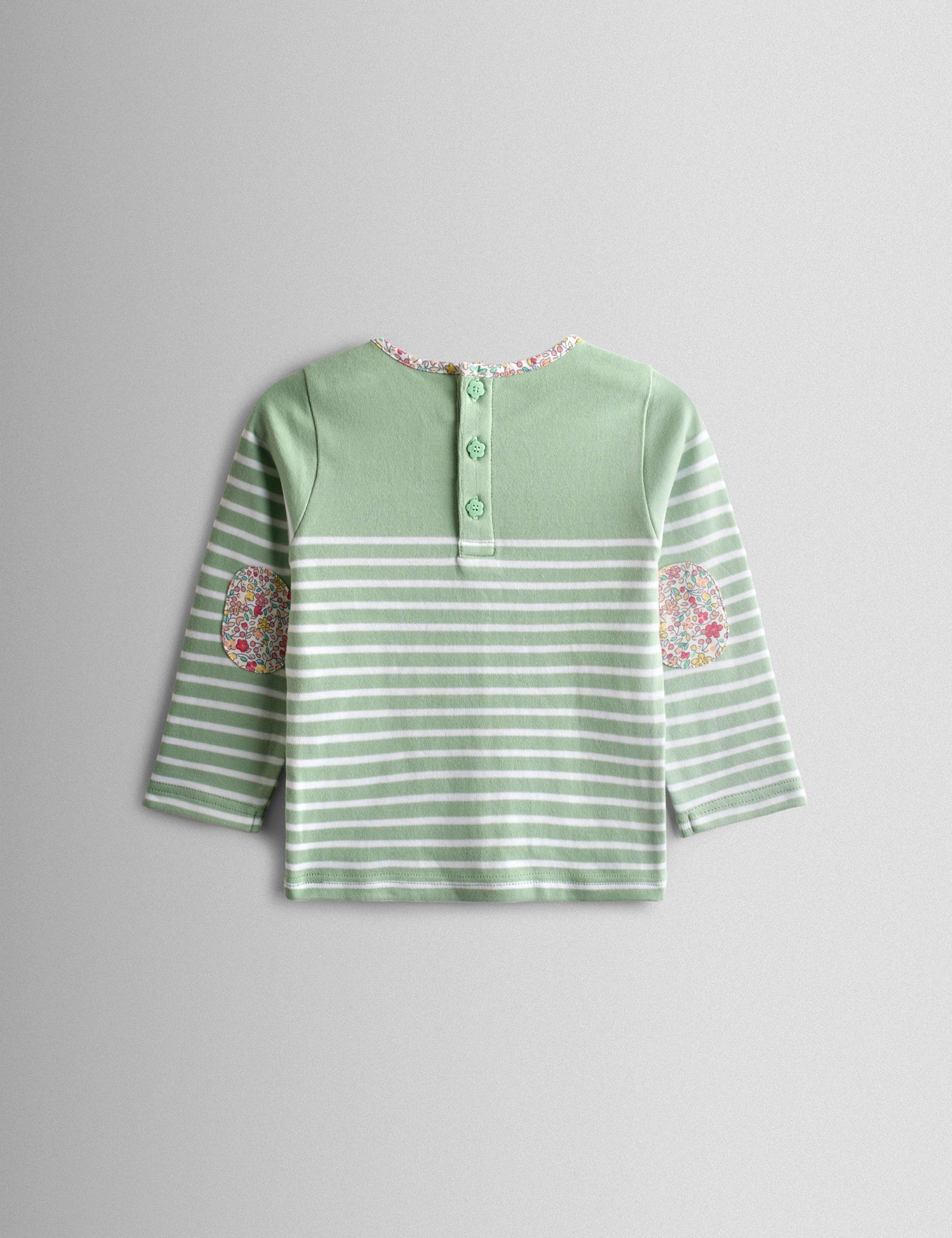 Pure Cotton Striped Cherry Top (6 Months-7 Years) 2 of 5