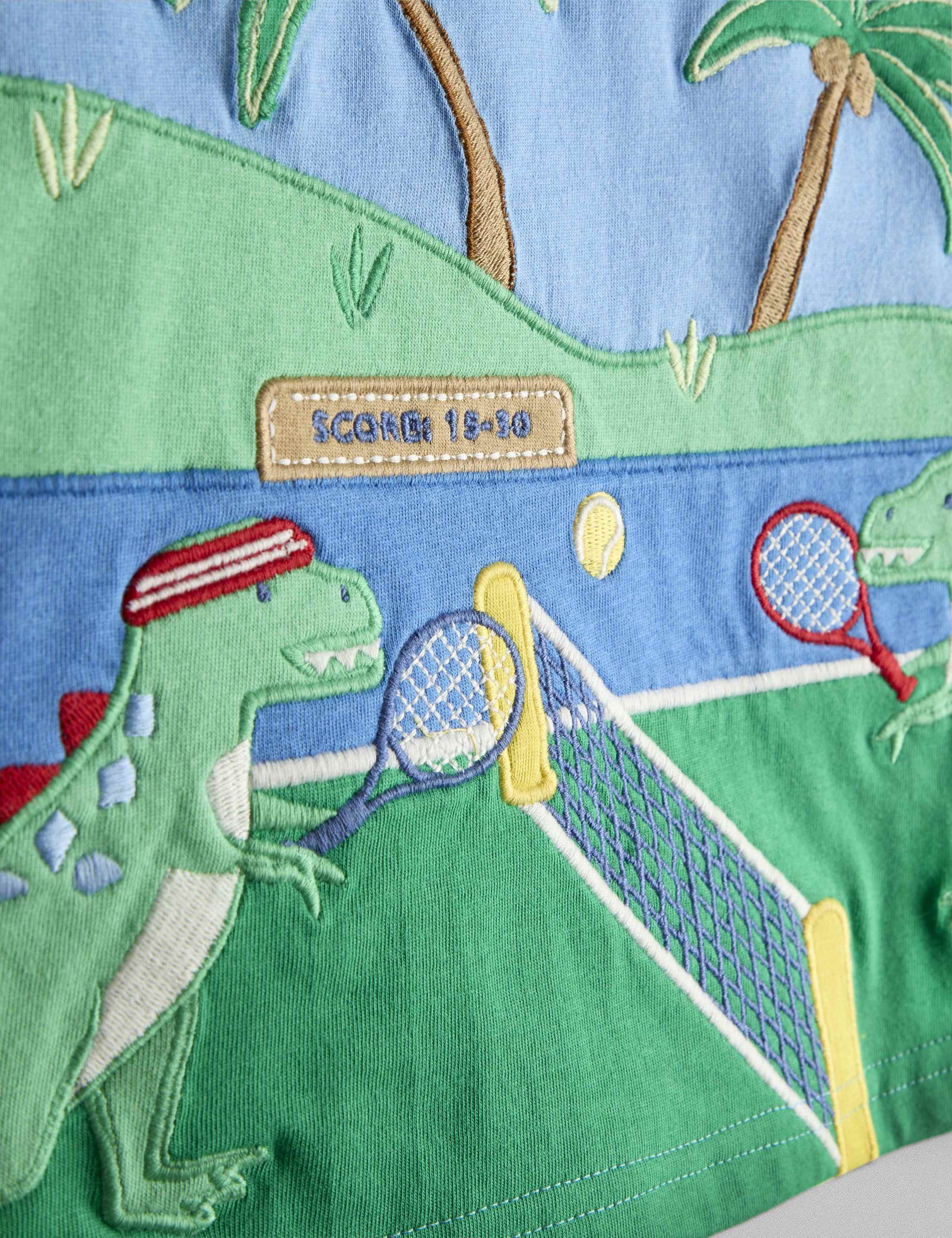 Pure Cotton Dinosaur Tennis T-Shirt (6 Months-7 Years) 3 of 3