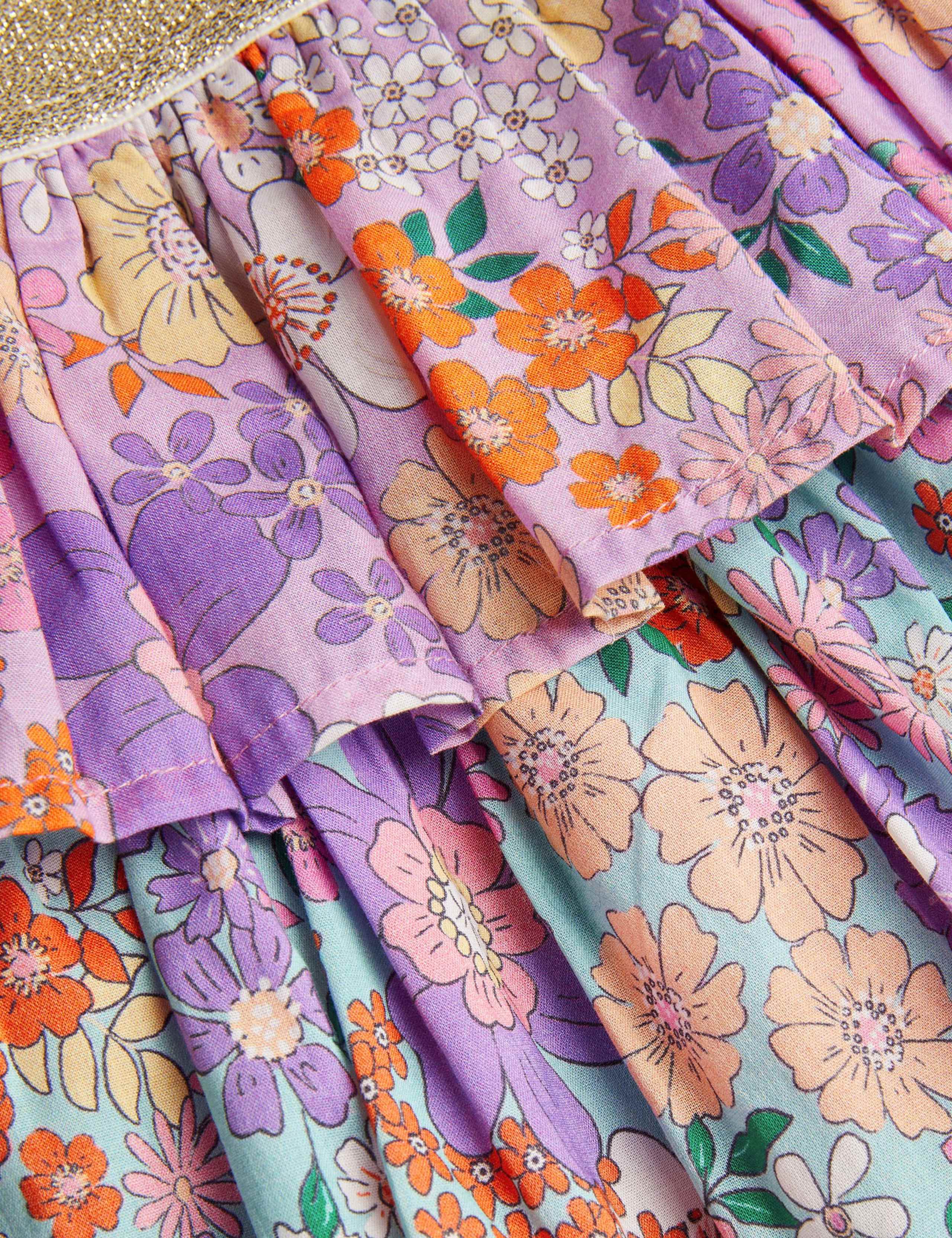 Pure Cotton Floral Tiered Skirt (3-13 Yrs) 3 of 3