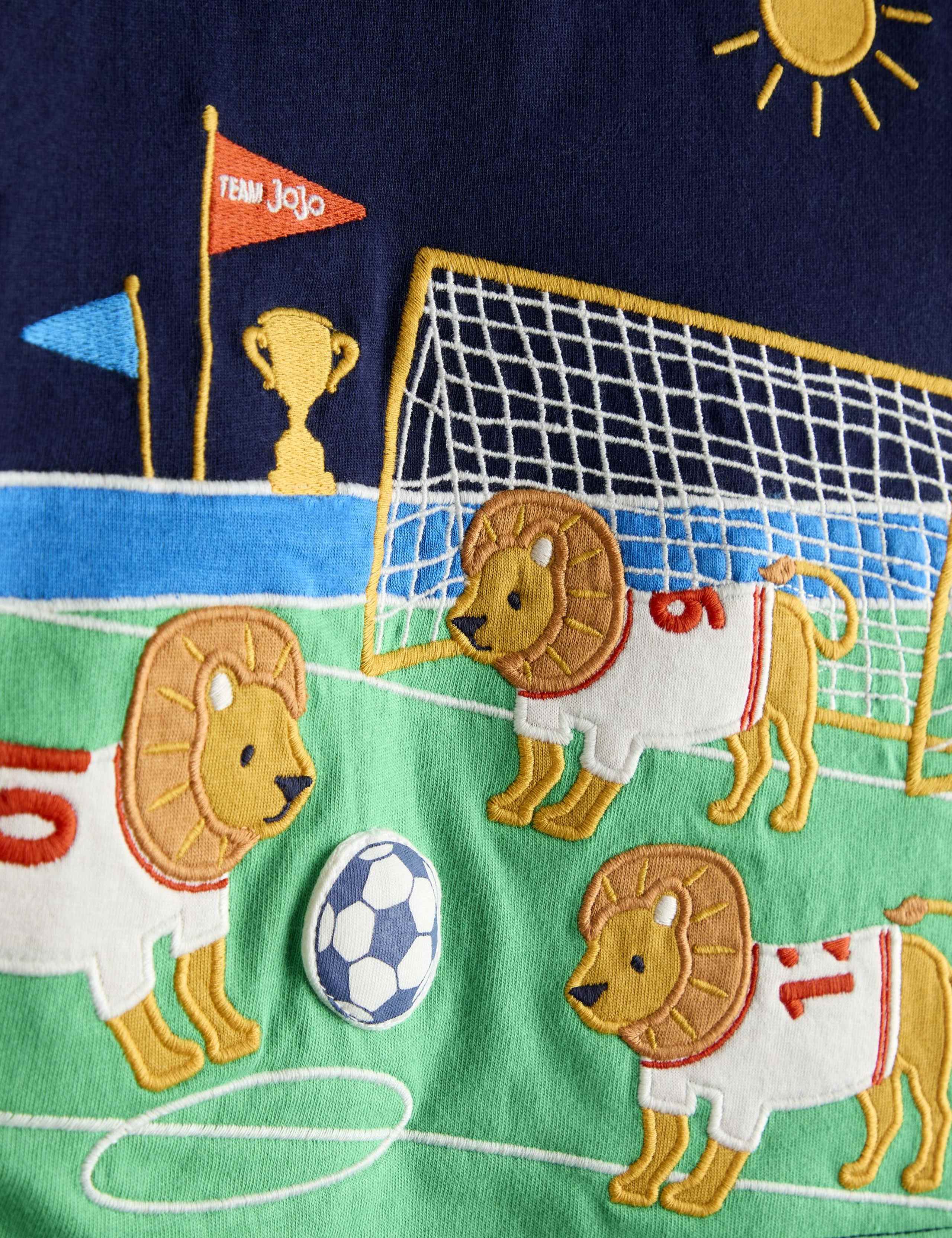 Pure Cotton Three Lions Football T-Shirt (6 Months-7 Years) 3 of 3