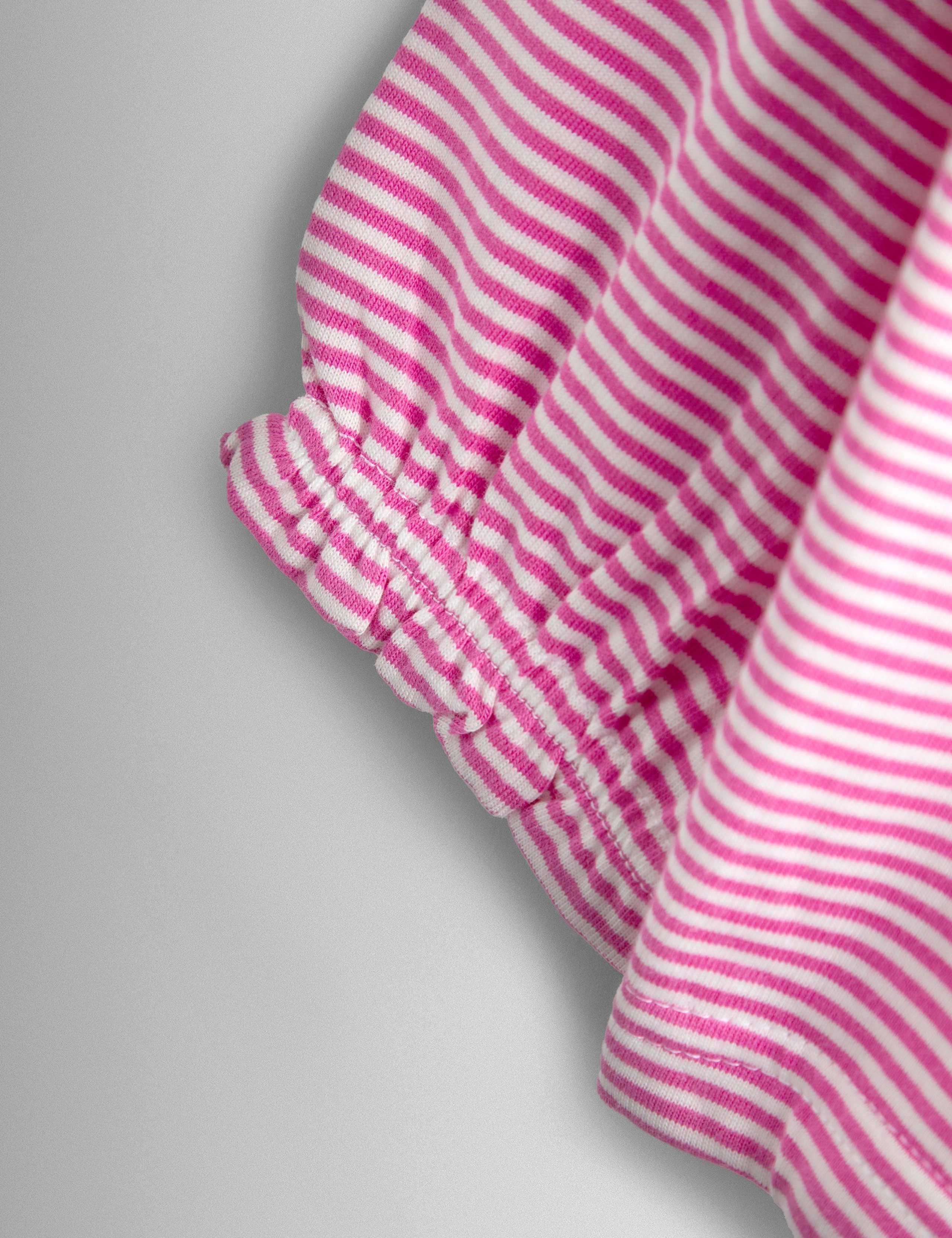 Pure Cotton Striped Unicorn Top (6-9 Yrs) 3 of 4
