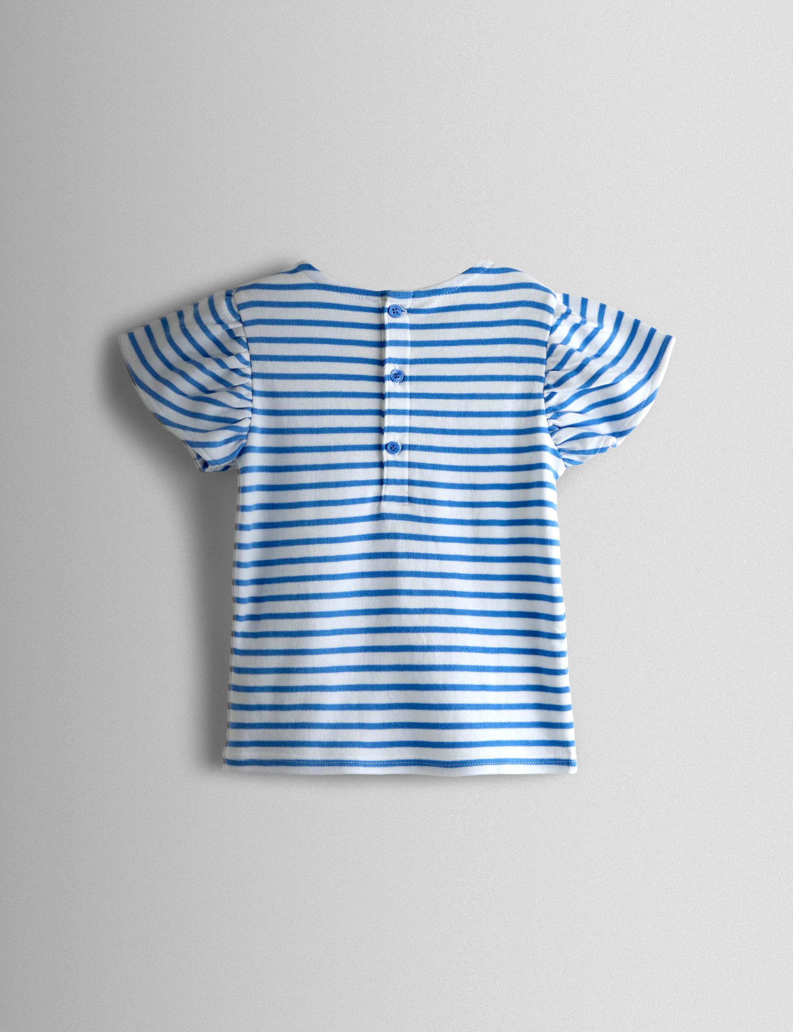 Daisy Boucle Appliqué Striped Top (6 Mths-9 Yrs) 2 of 3