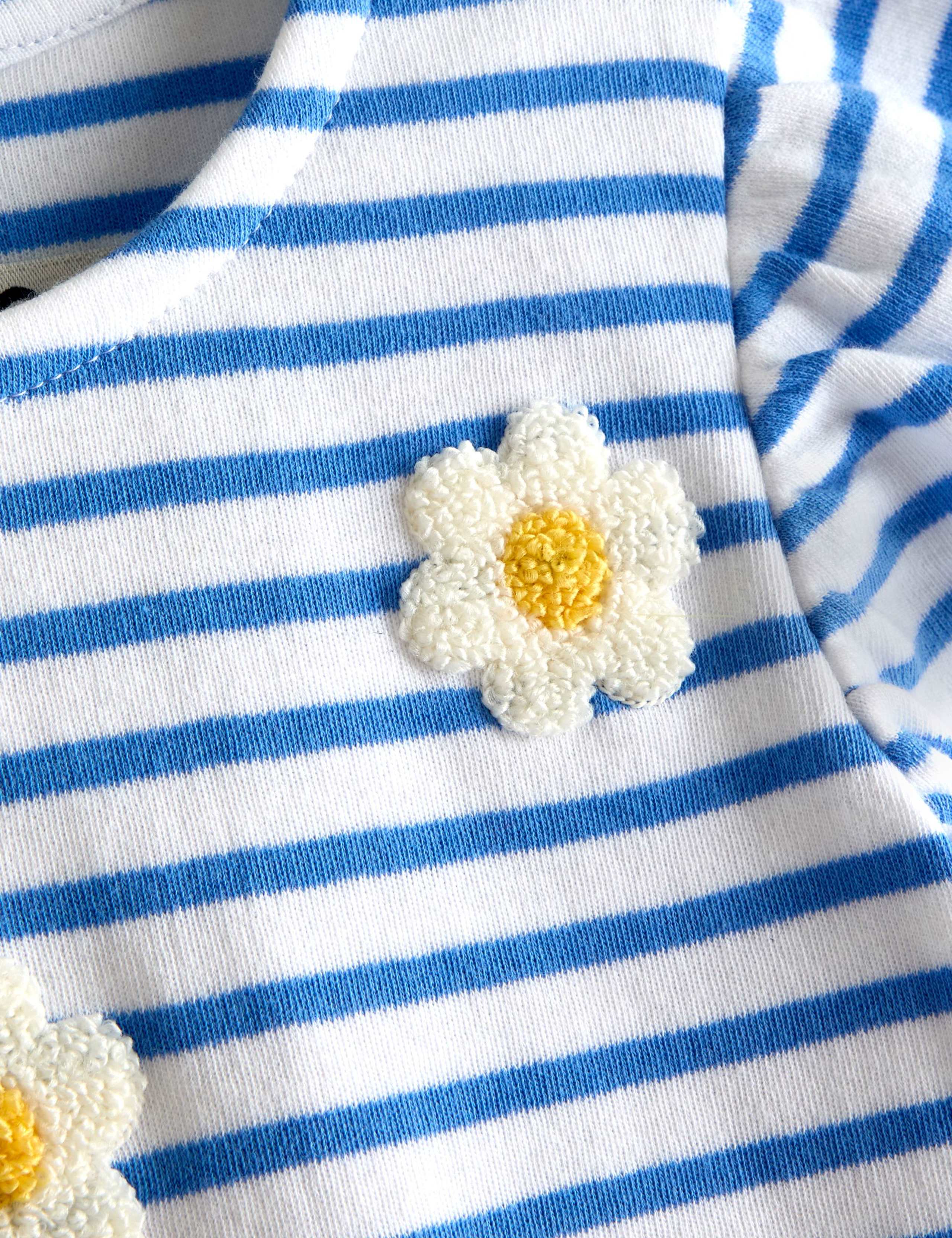 Daisy Boucle Appliqué Striped Top (6 Mths-9 Yrs) 3 of 3