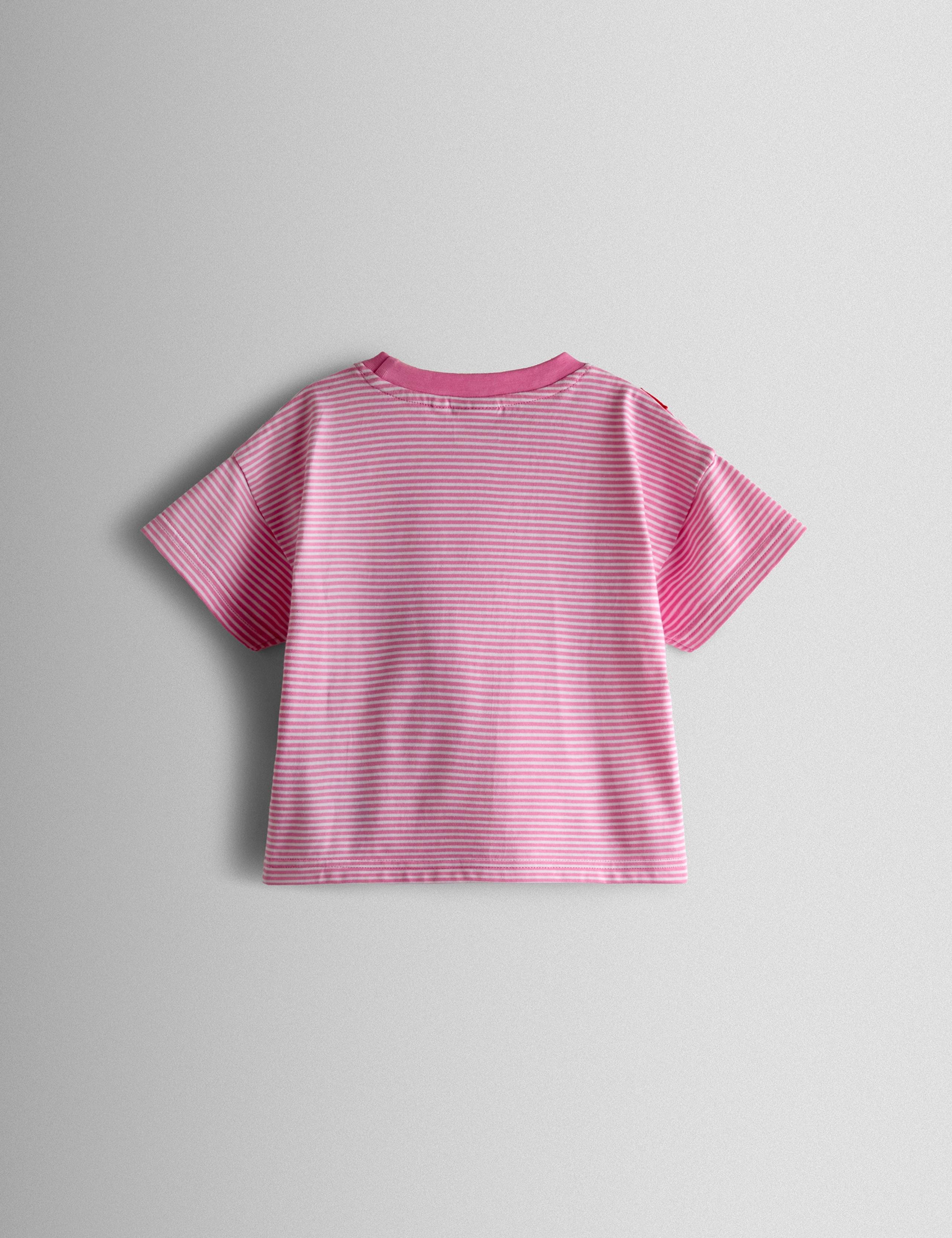 Pure Cotton Striped Strawberry Bag T- Shirt (6 Mths - 7 Yrs) 3 of 3