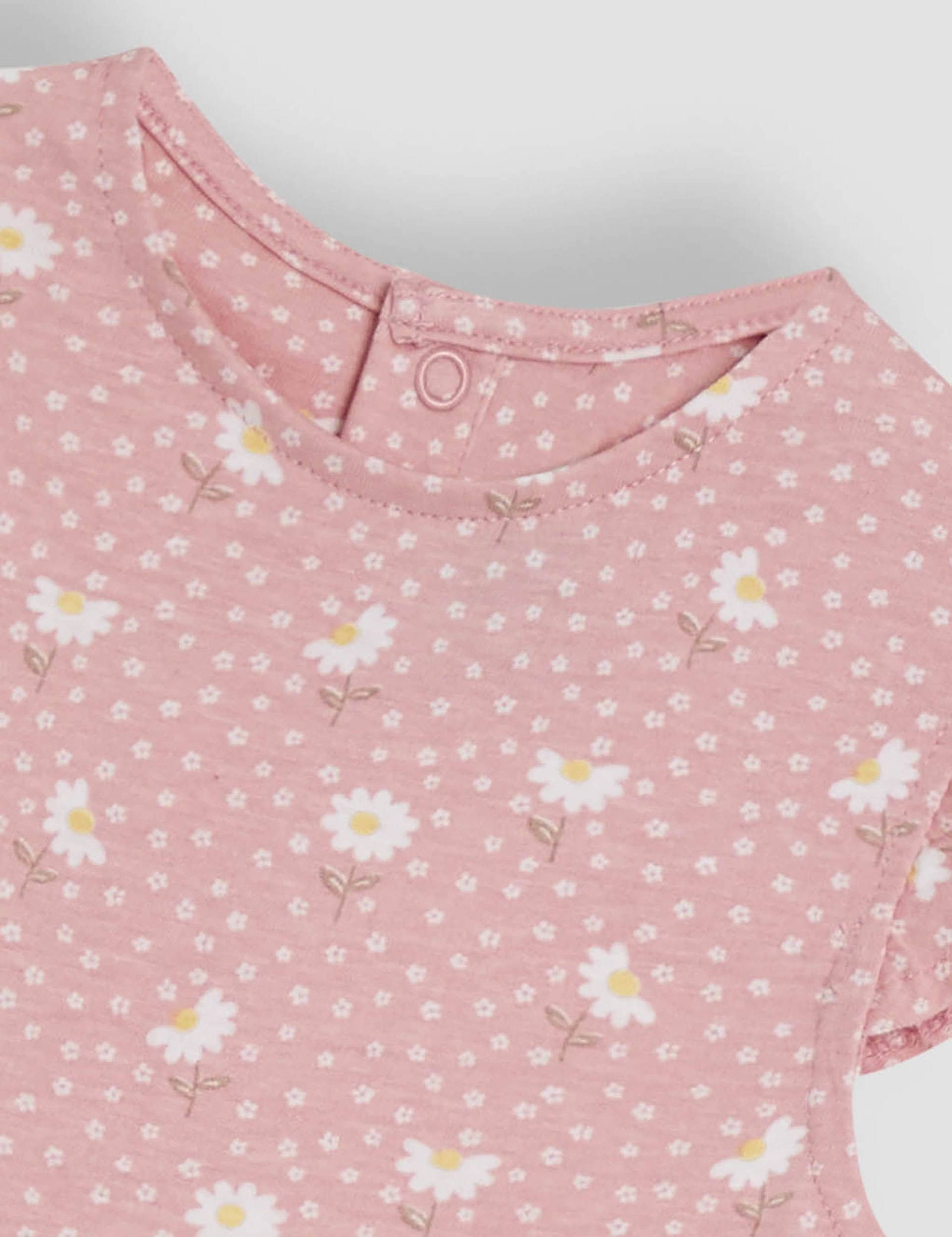 Pure Cotton Daisy Floral Romper 3 of 3
