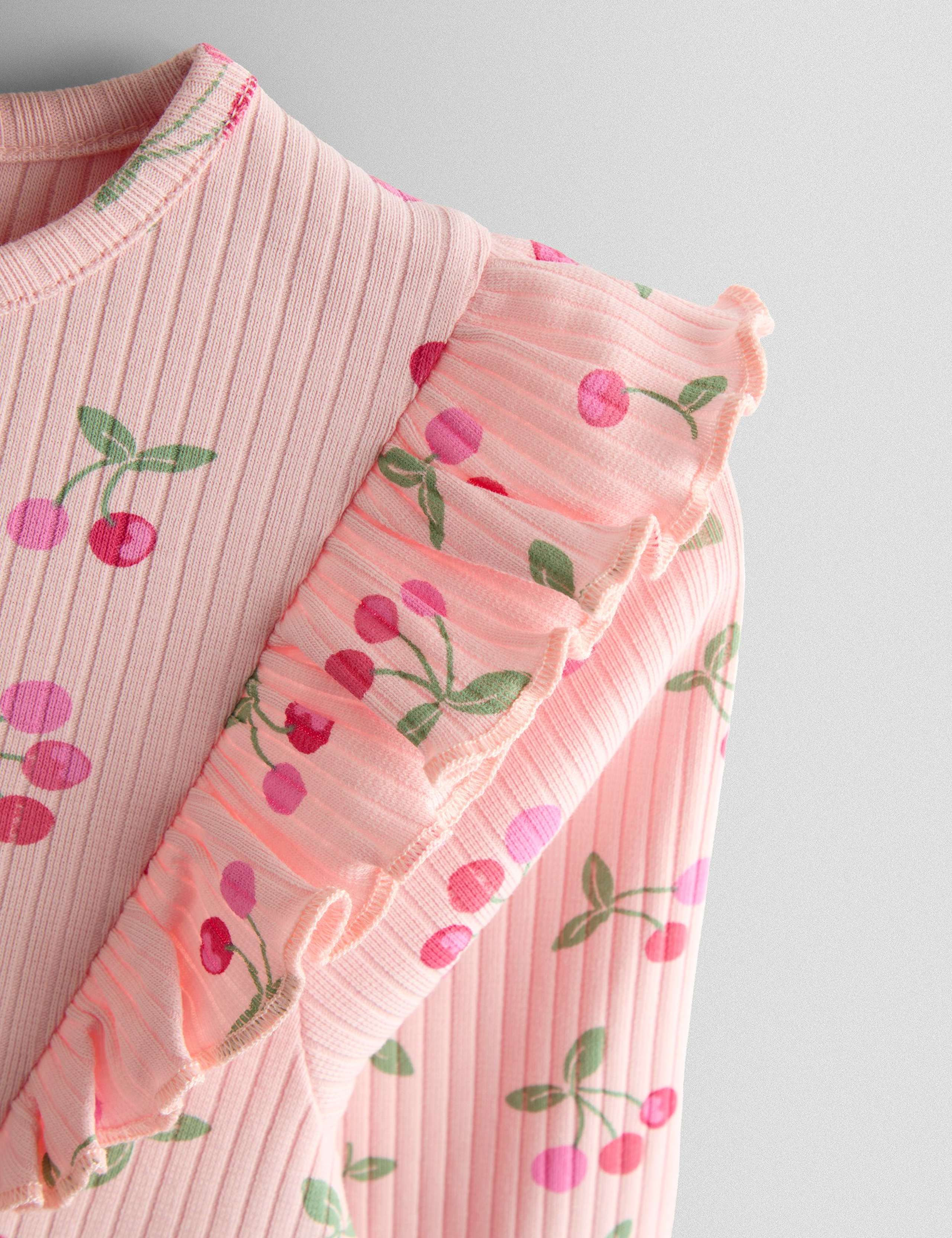 Pure Cotton Cherry Print Dress (6 Mths-7 Yrs) 4 of 4