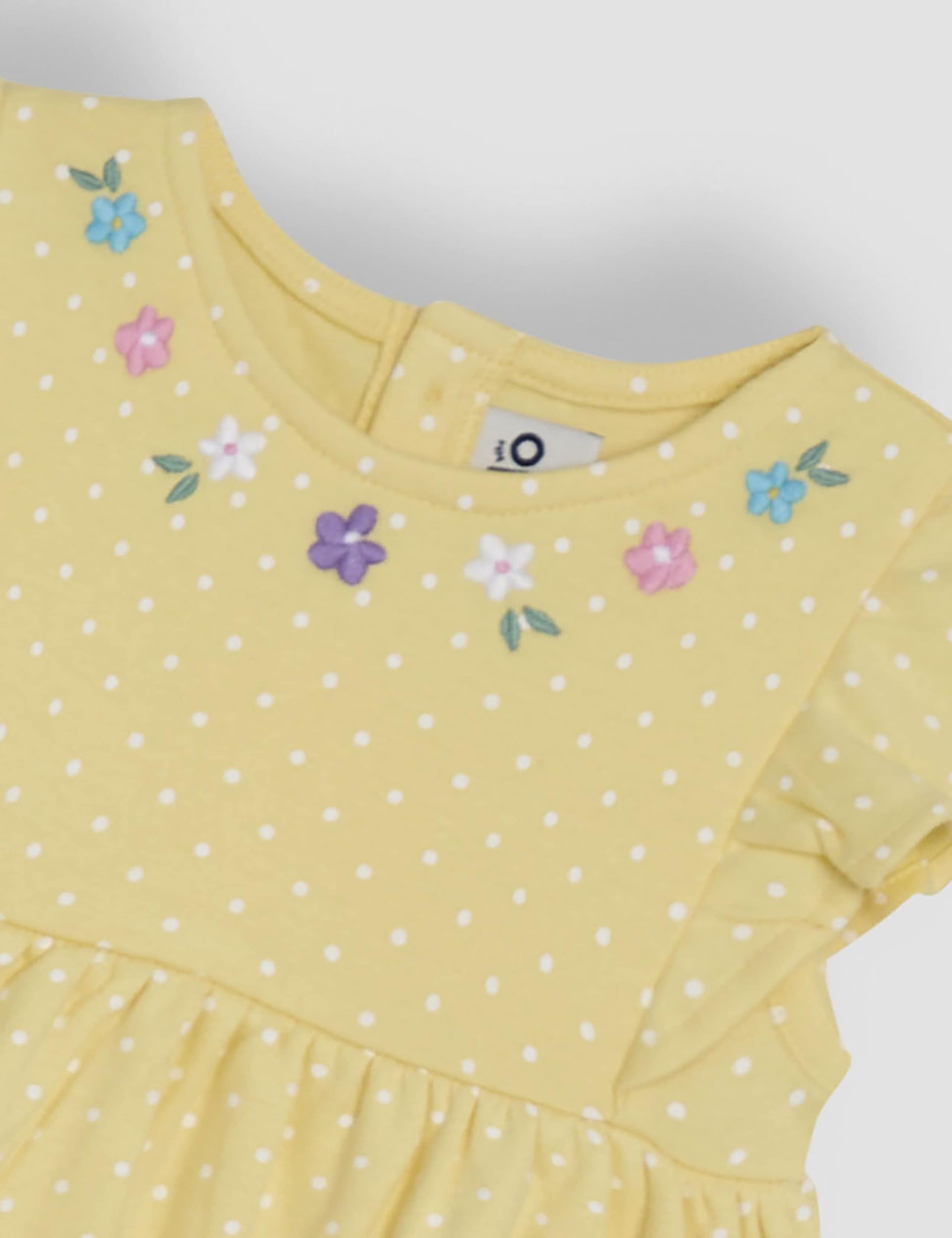 Pure Cotton Bunny Appliqué Dress (1-5 Yrs) 3 of 3