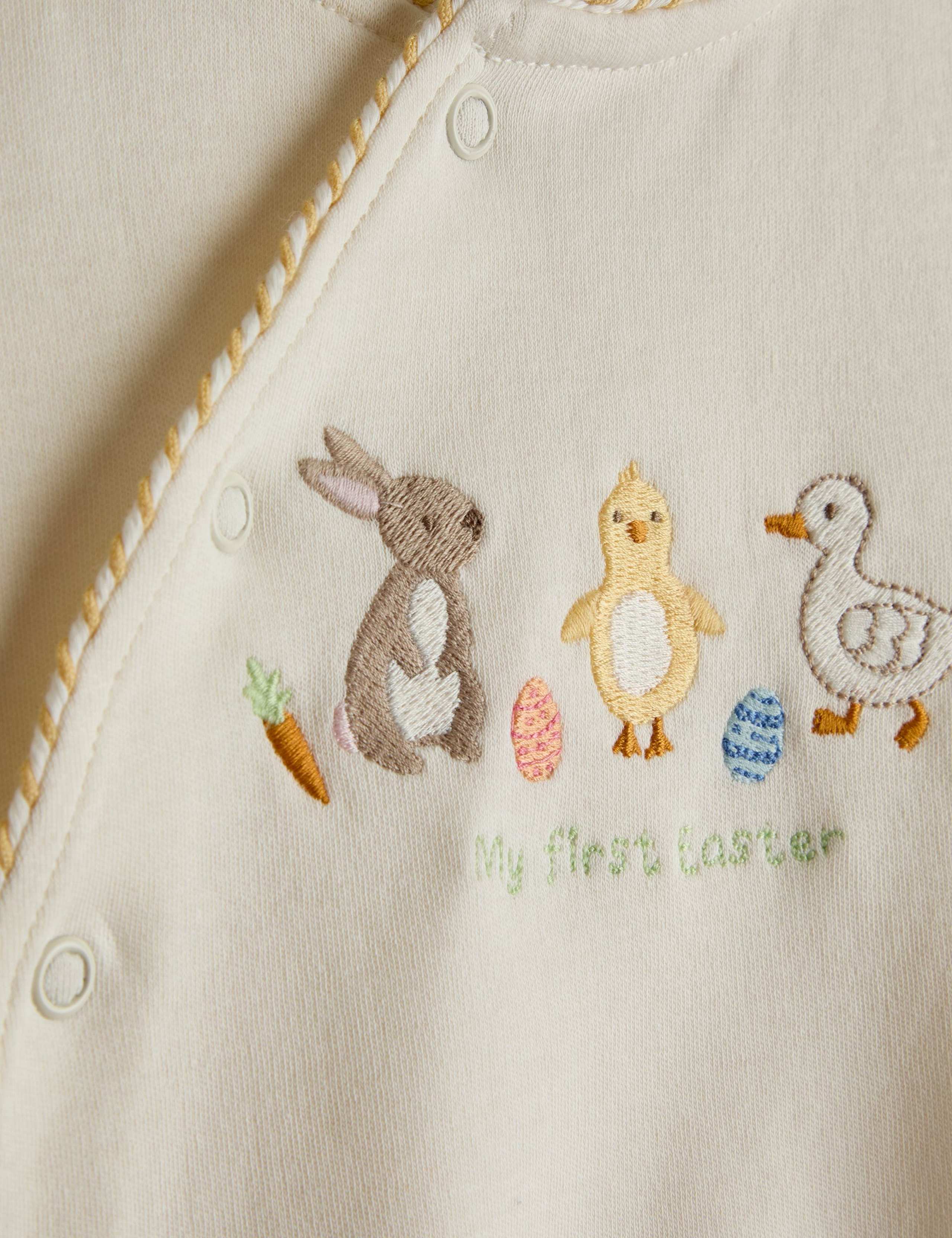 Pure Cotton My First Easter Sleepsuit (0-12 Mths) 3 of 3