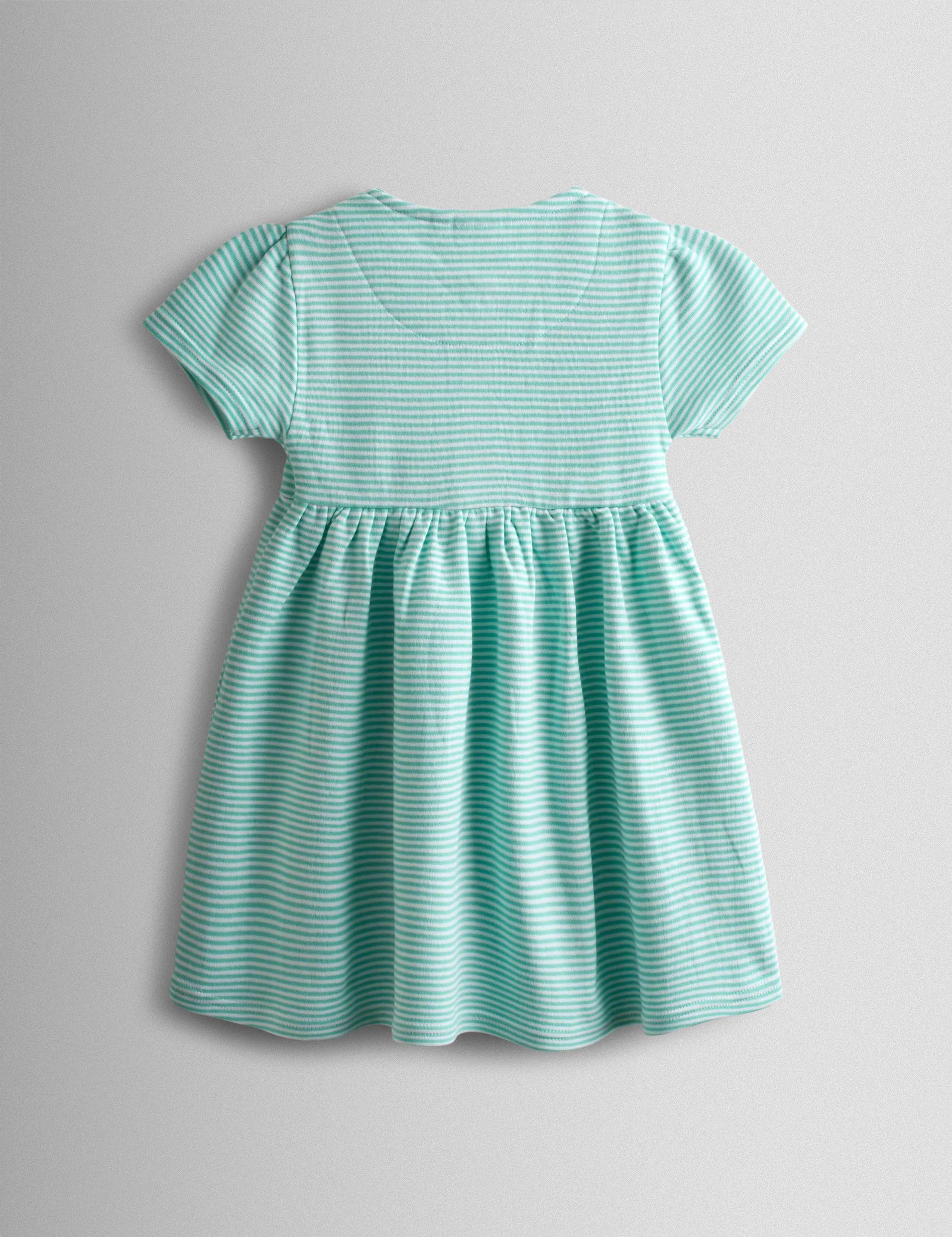 Pure Cotton Striped Giraffe Dress (6 Mths - 7 Yrs) 2 of 3