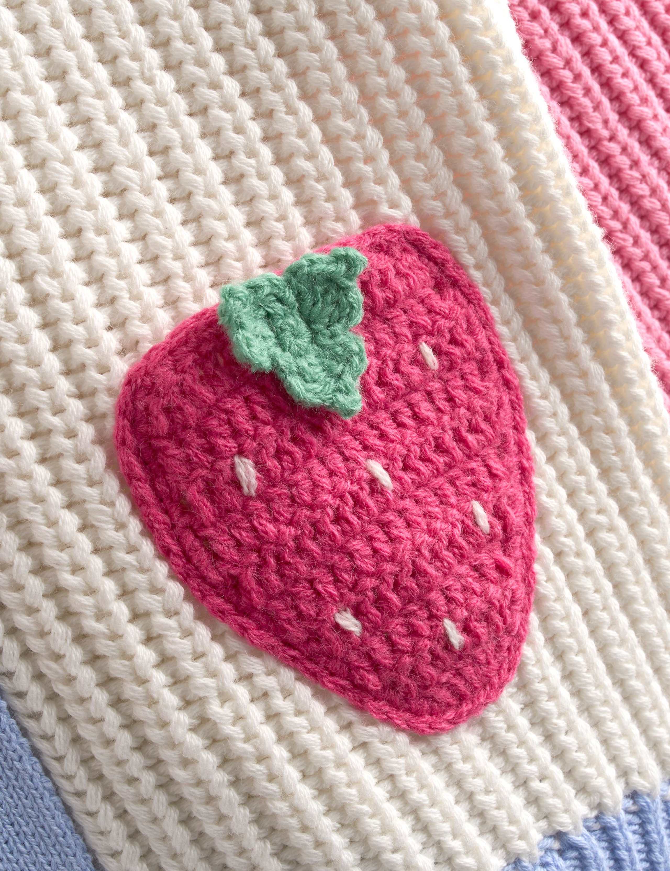 Pure Cotton Strawberry Cardigan (6 Months-7 Years) 3 of 7