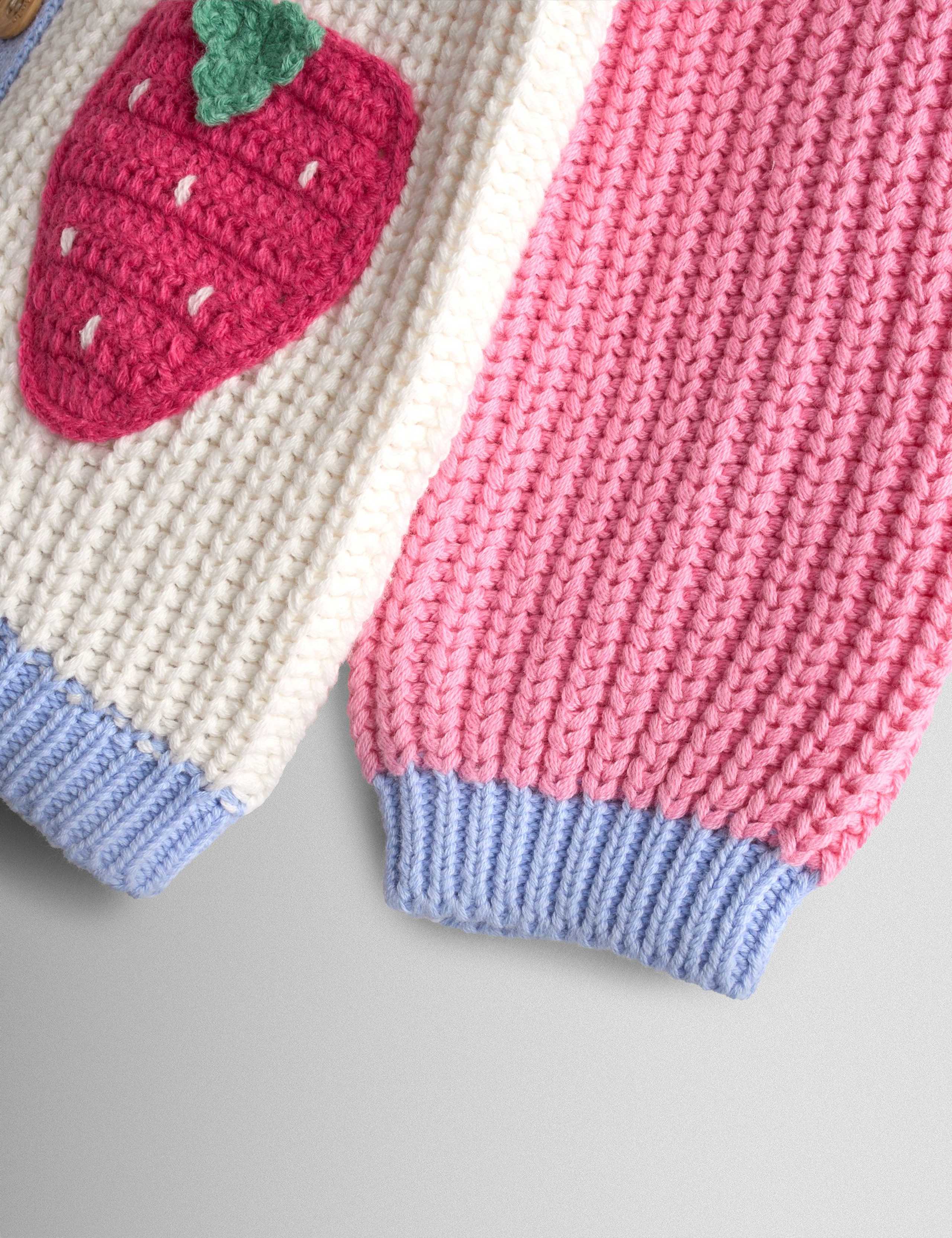 Pure Cotton Strawberry Cardigan (6 Months-7 Years) 6 of 7